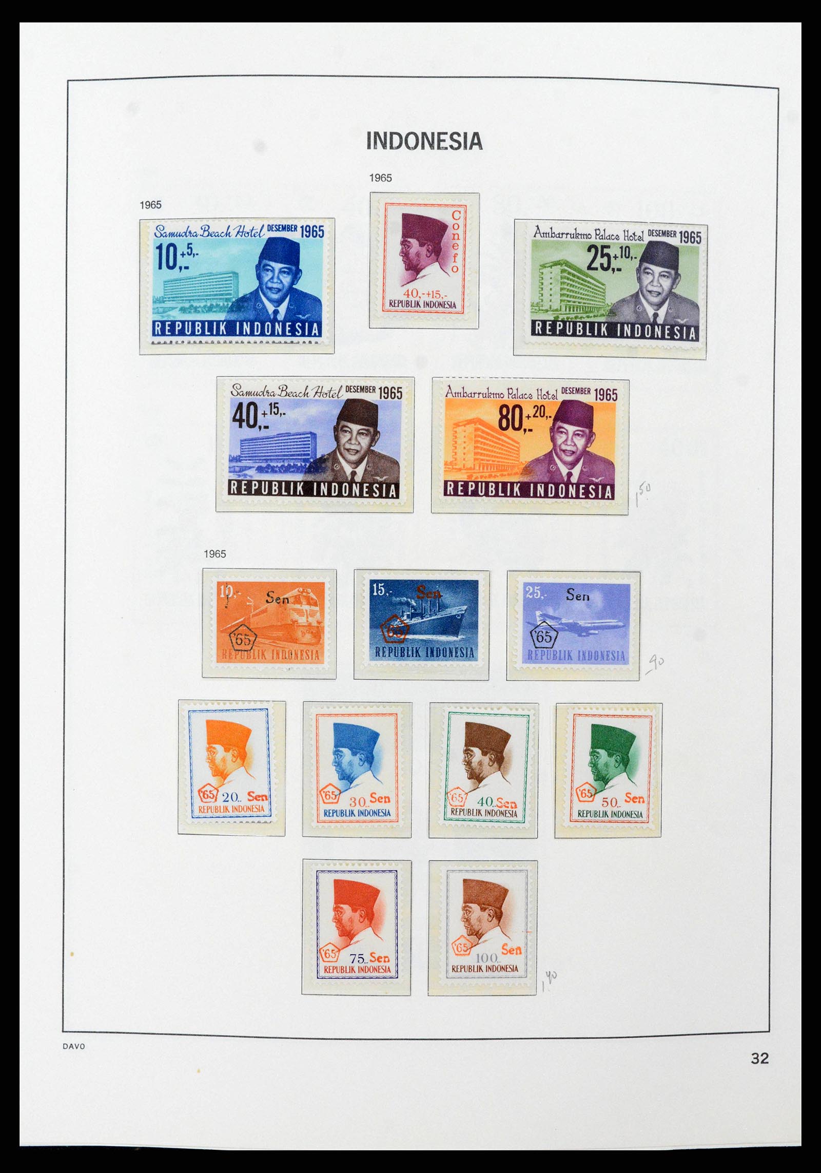 38949 0034 - Stamp collection 38949 Indonesia 1949-2007.