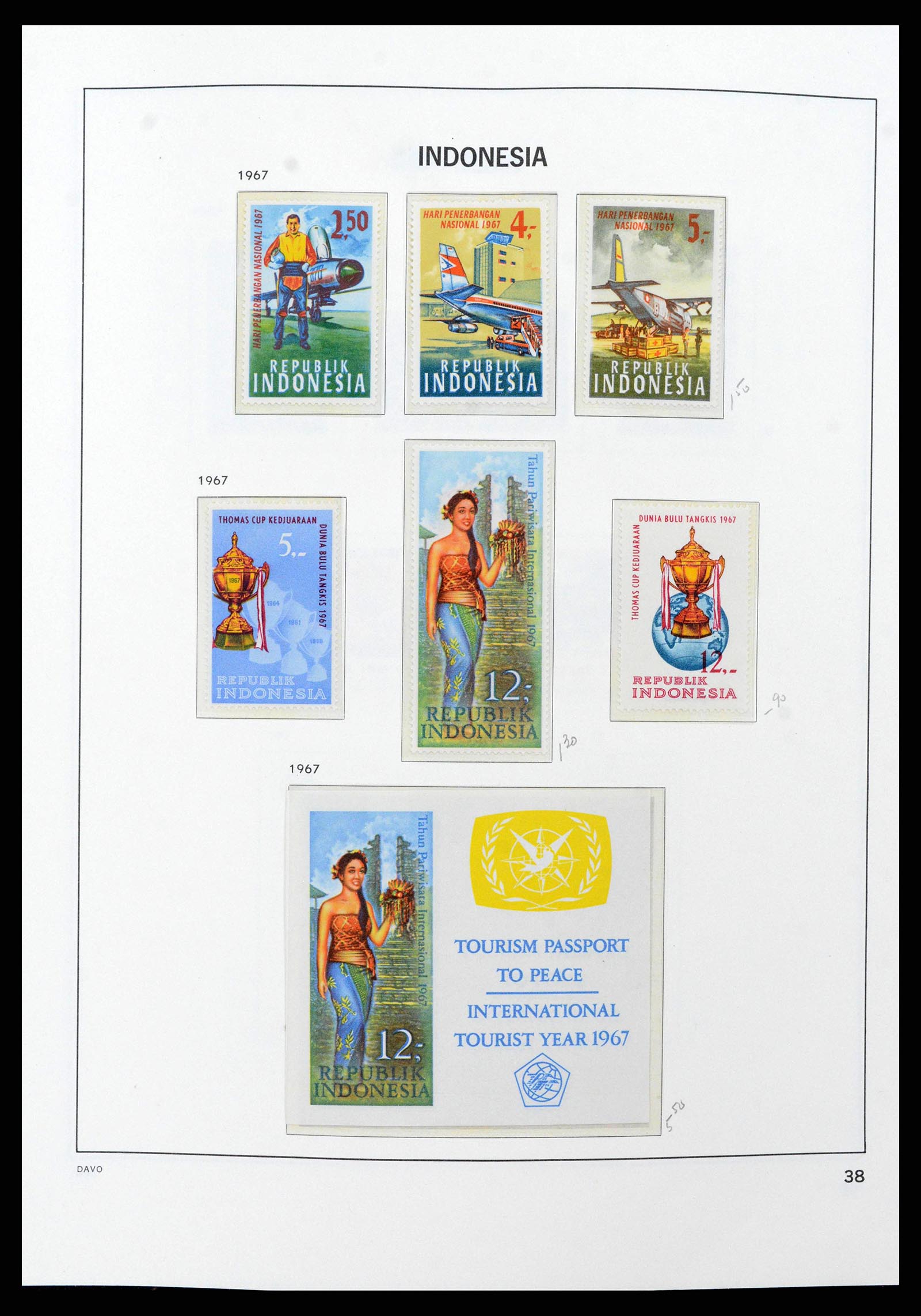 38949 0041 - Stamp collection 38949 Indonesia 1949-2007.