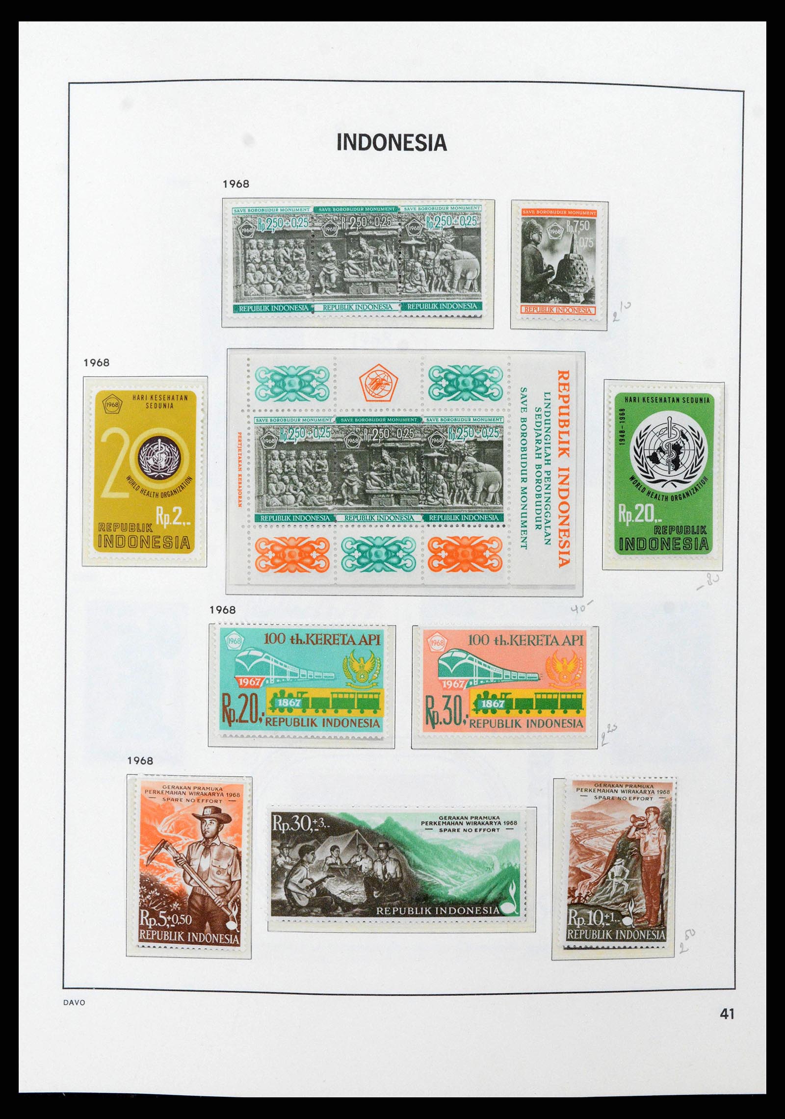 38949 0044 - Stamp collection 38949 Indonesia 1949-2007.