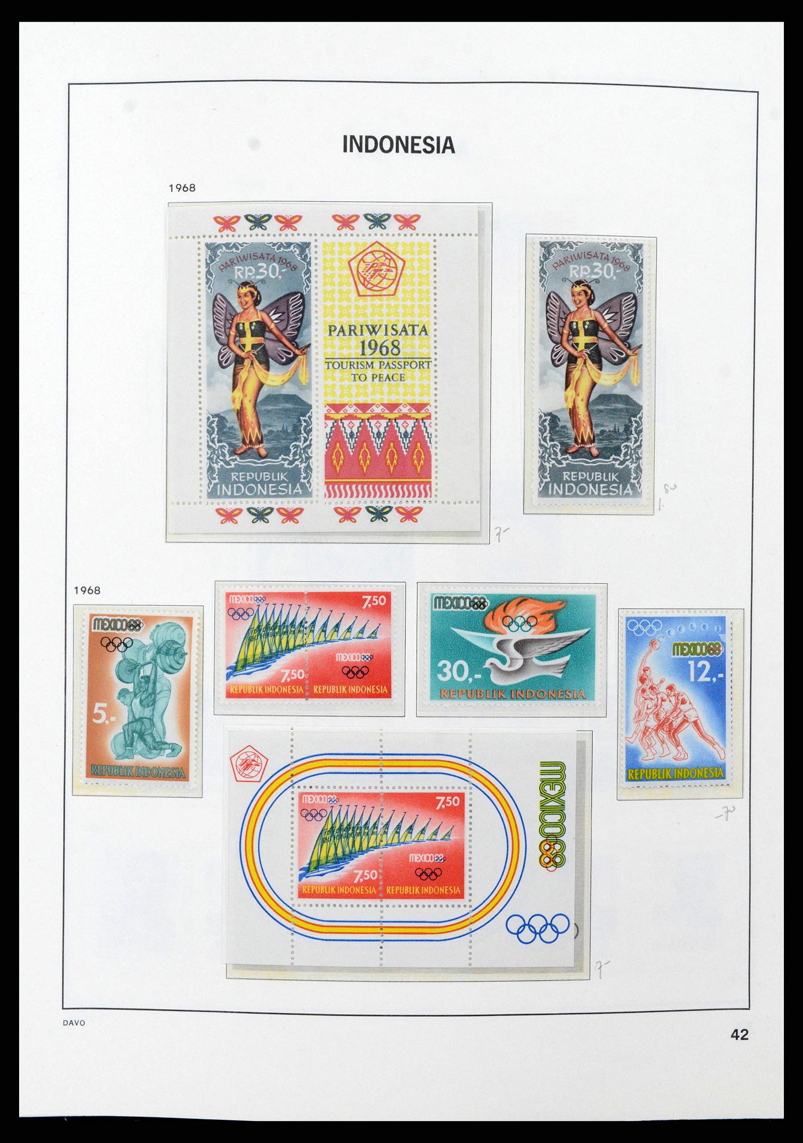 38949 0045 - Stamp collection 38949 Indonesia 1949-2007.