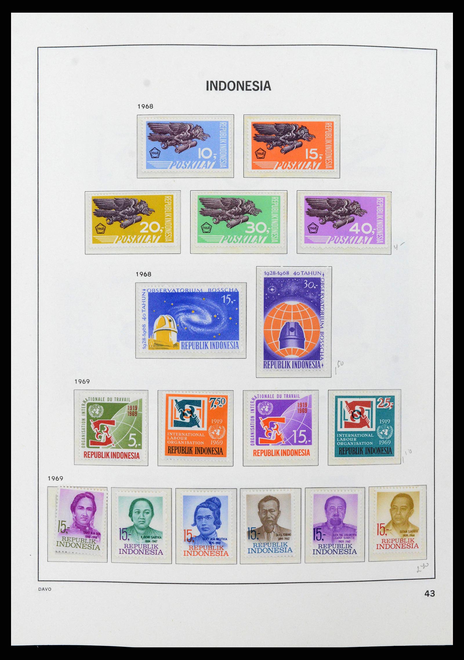 38949 0046 - Stamp collection 38949 Indonesia 1949-2007.