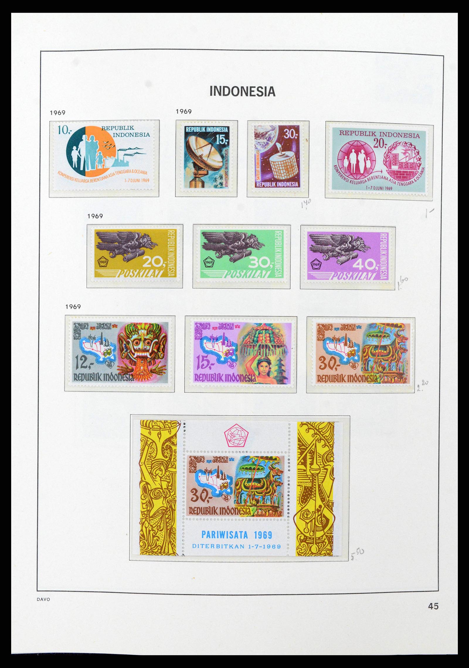 38949 0048 - Stamp collection 38949 Indonesia 1949-2007.