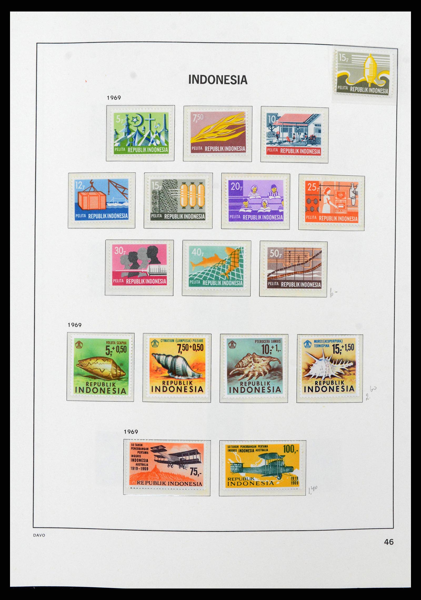 38949 0049 - Stamp collection 38949 Indonesia 1949-2007.