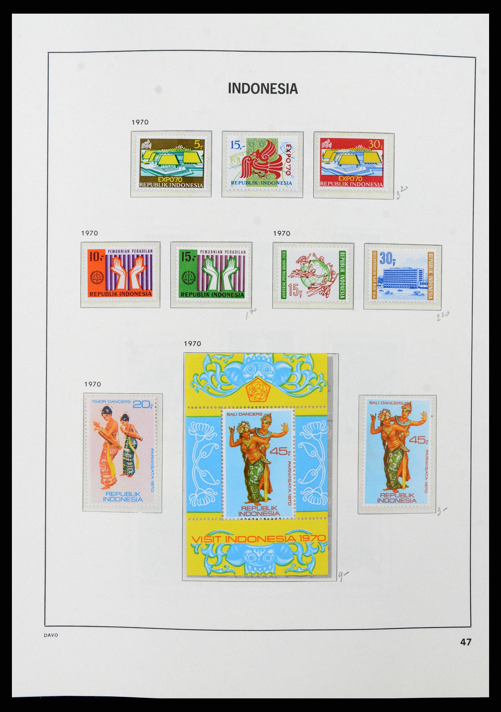 38949 0051 - Stamp collection 38949 Indonesia 1949-2007.