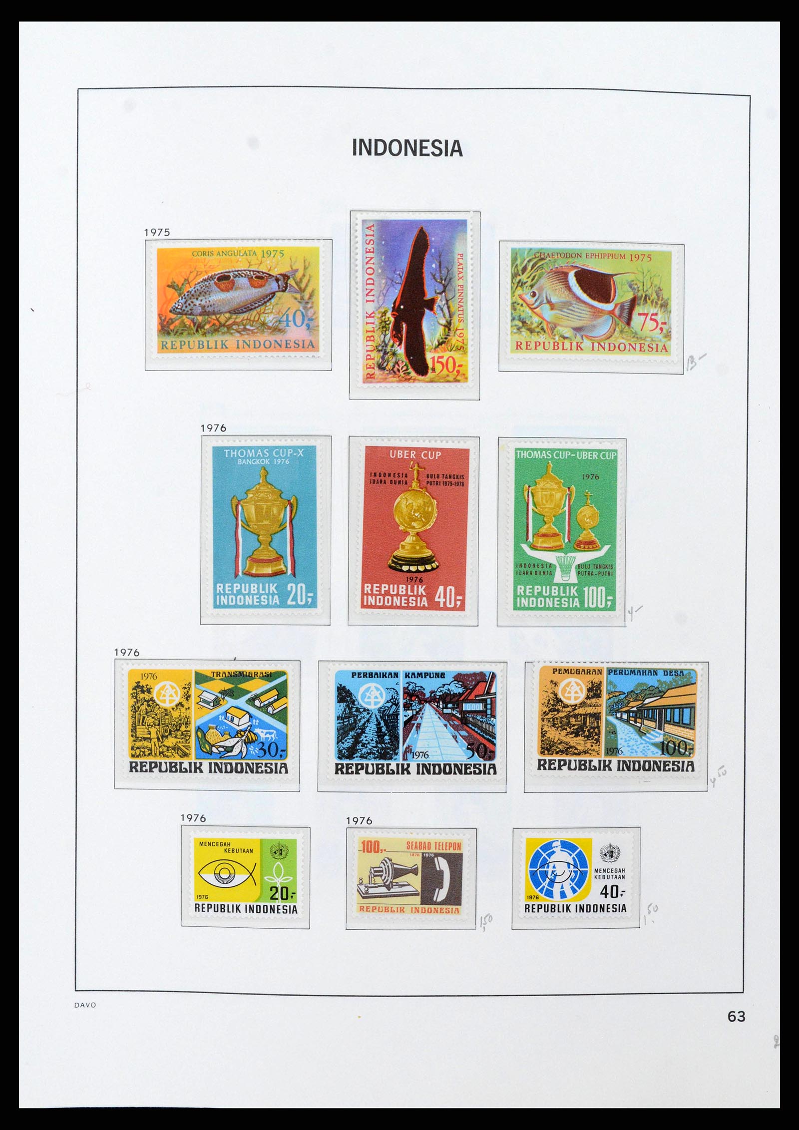 38949 0067 - Stamp collection 38949 Indonesia 1949-2007.
