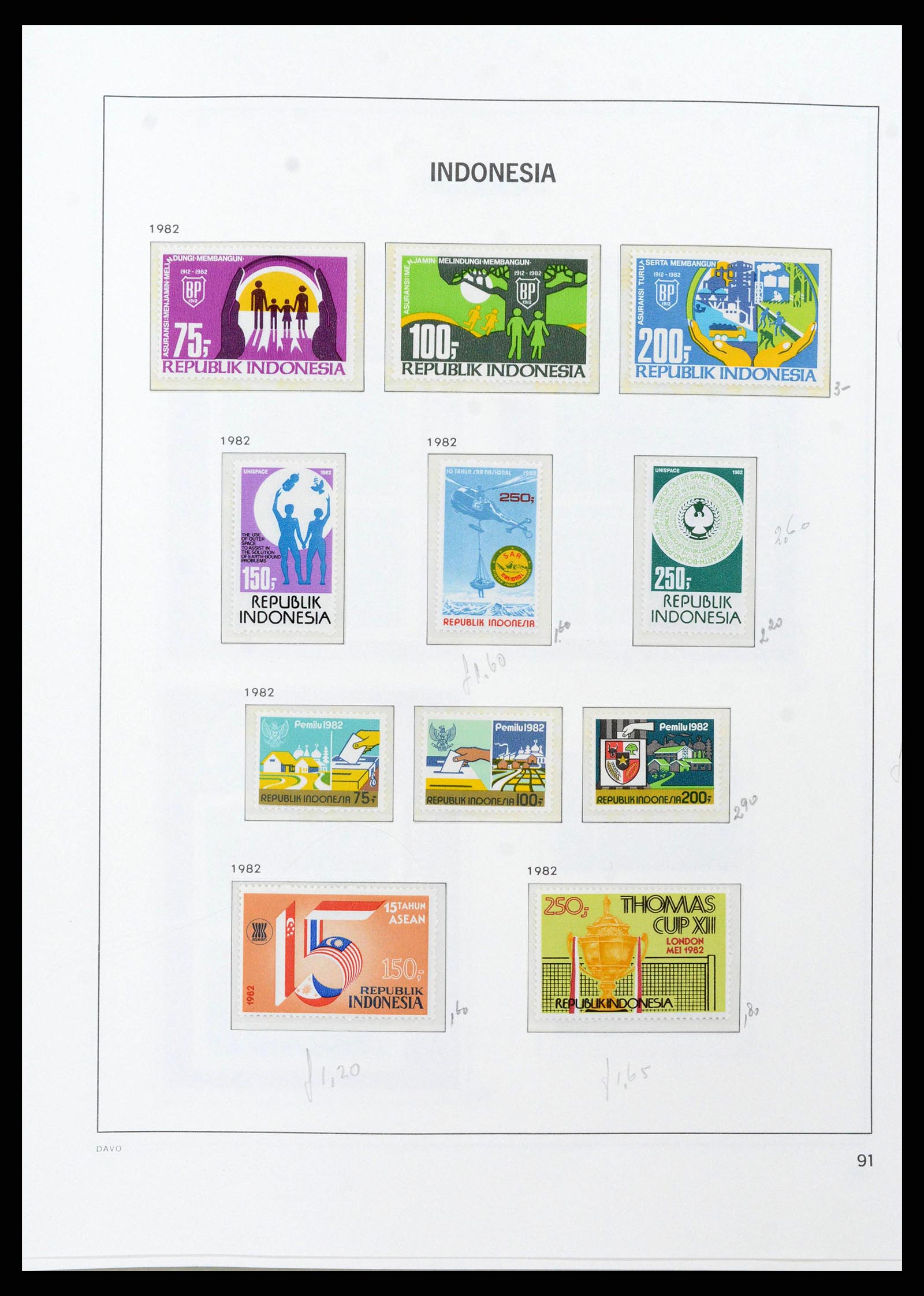 38949 0097 - Stamp collection 38949 Indonesia 1949-2007.