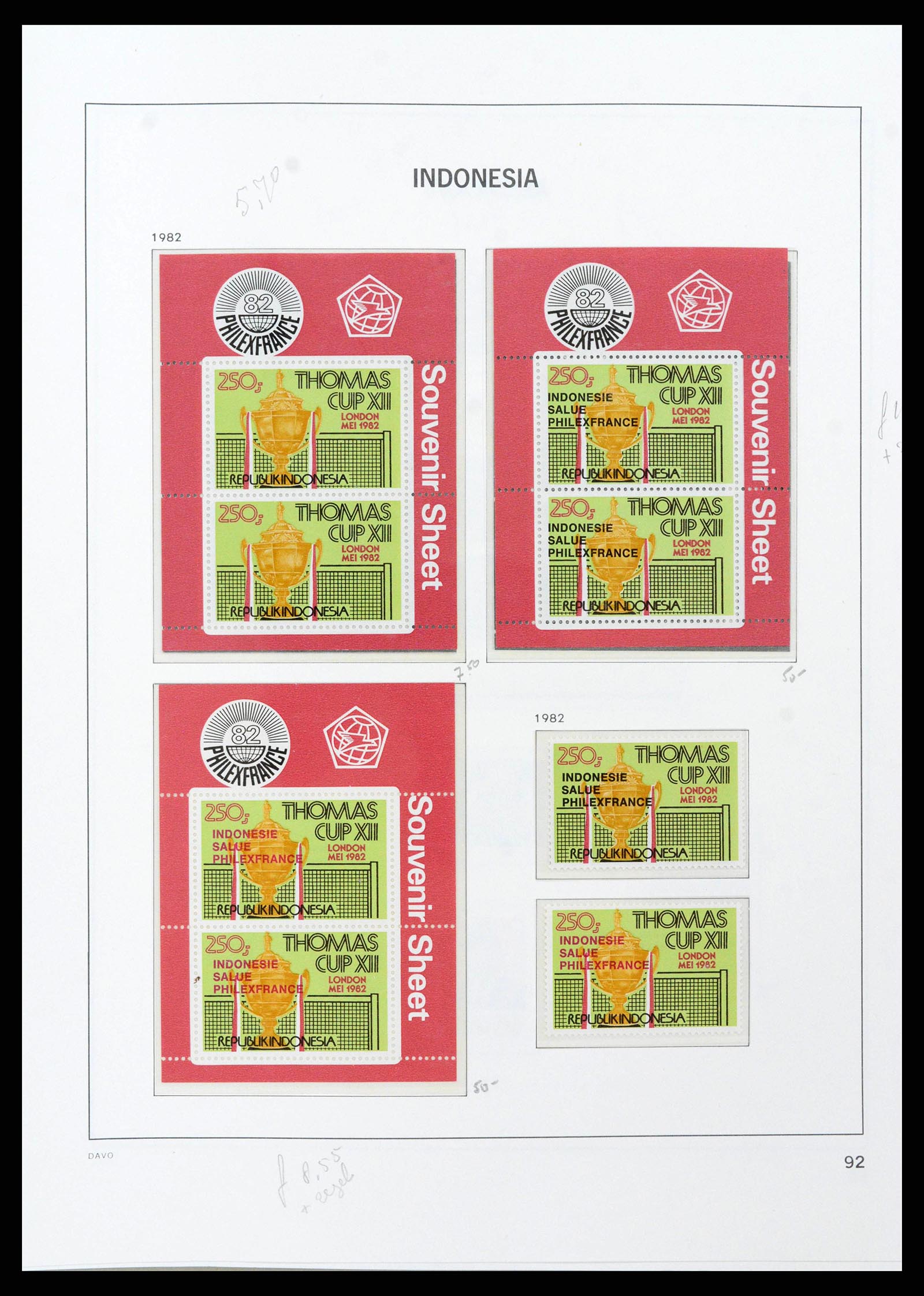 38949 0098 - Stamp collection 38949 Indonesia 1949-2007.