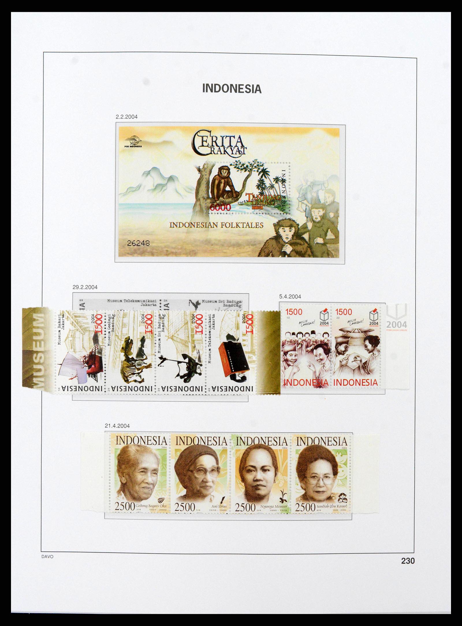 38949 0271 - Stamp collection 38949 Indonesia 1949-2007.
