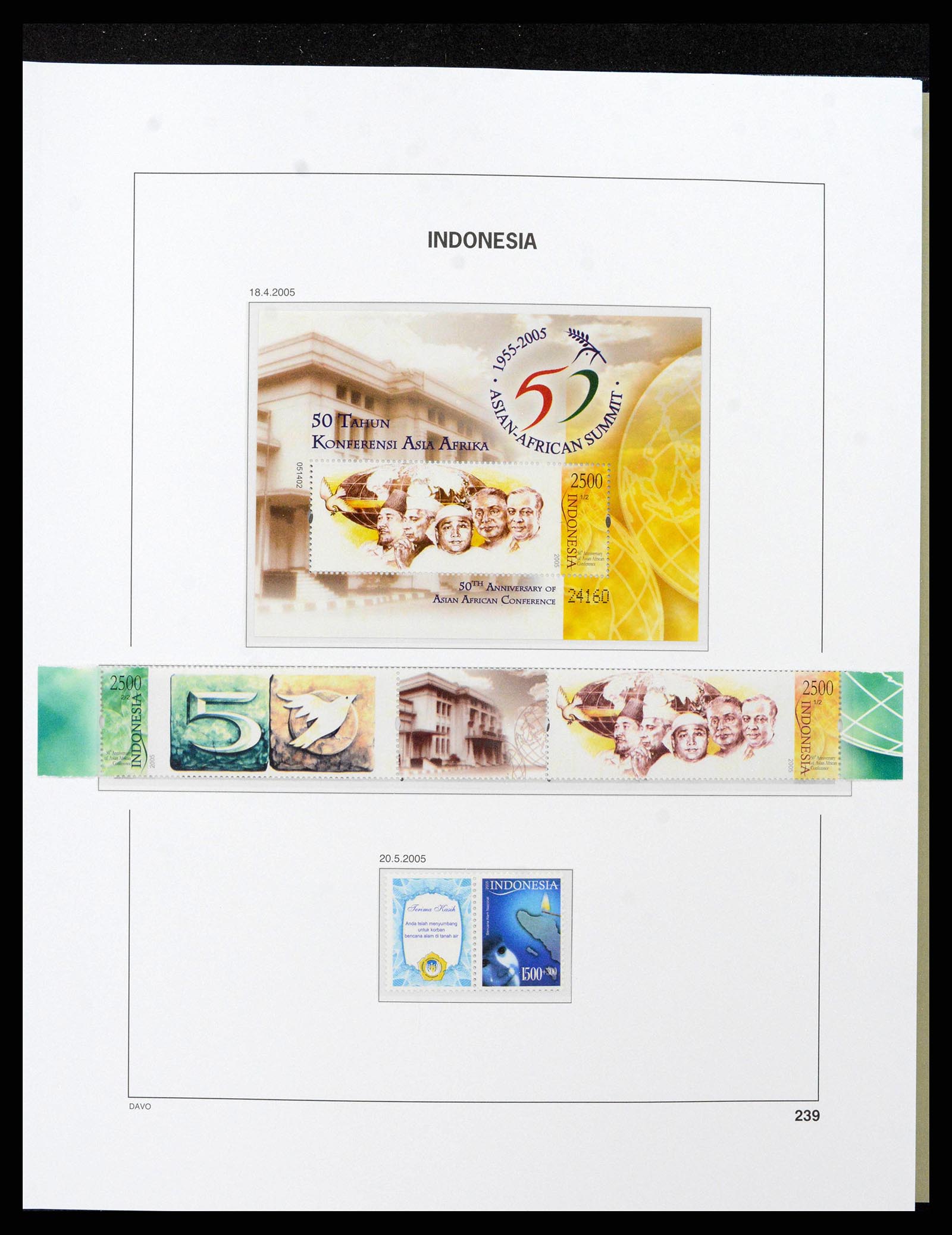 38949 0280 - Stamp collection 38949 Indonesia 1949-2007.