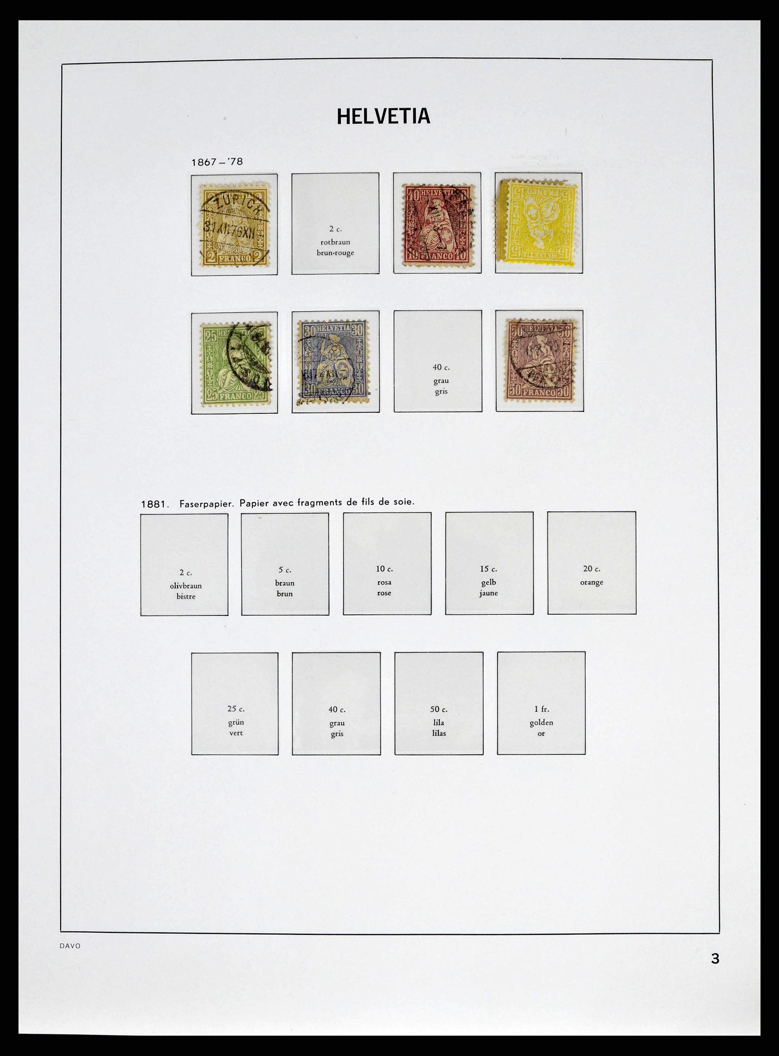 38951 0002 - Stamp collection 38951 Switzerland 1854-1994.