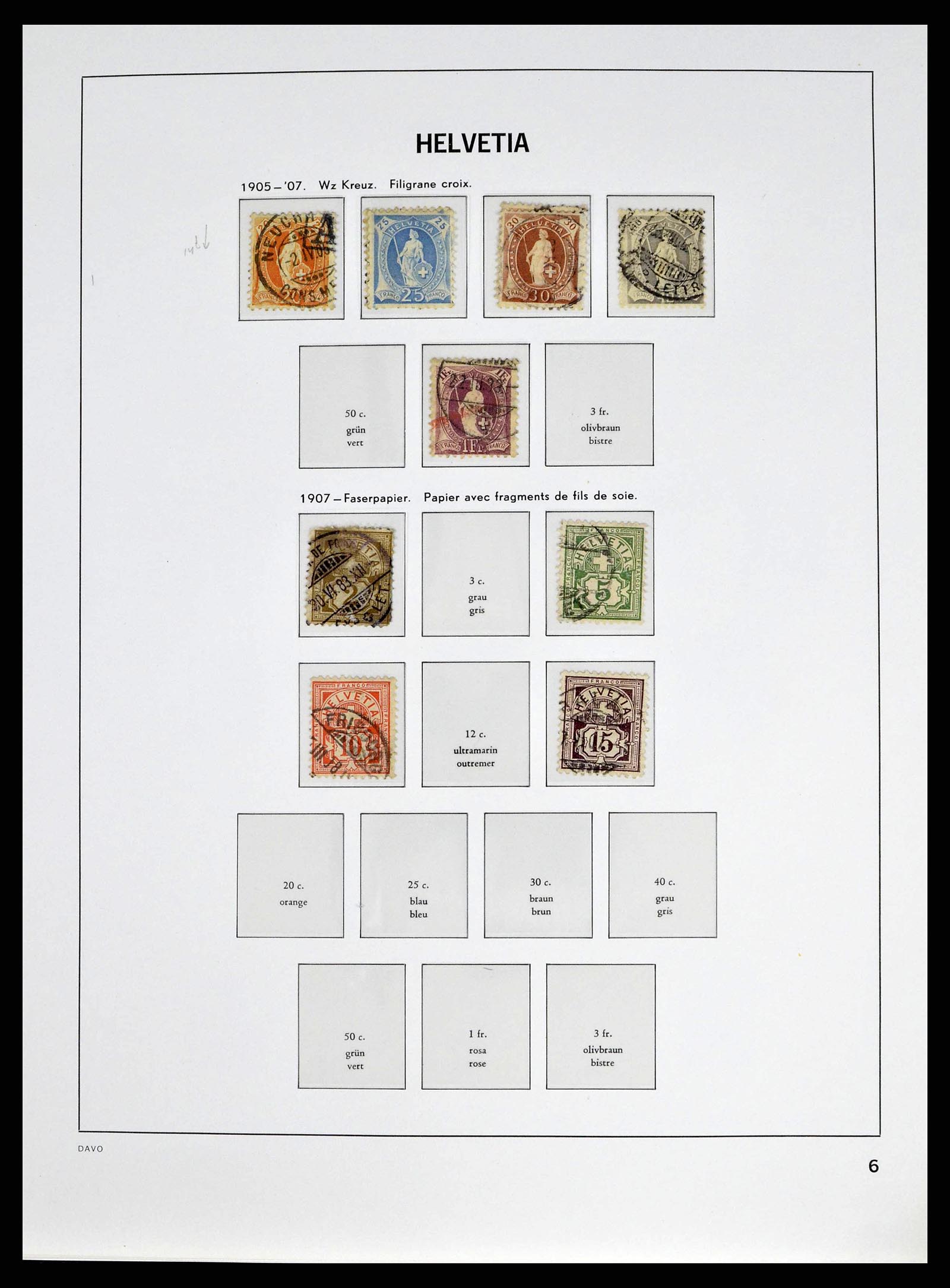 38951 0005 - Stamp collection 38951 Switzerland 1854-1994.
