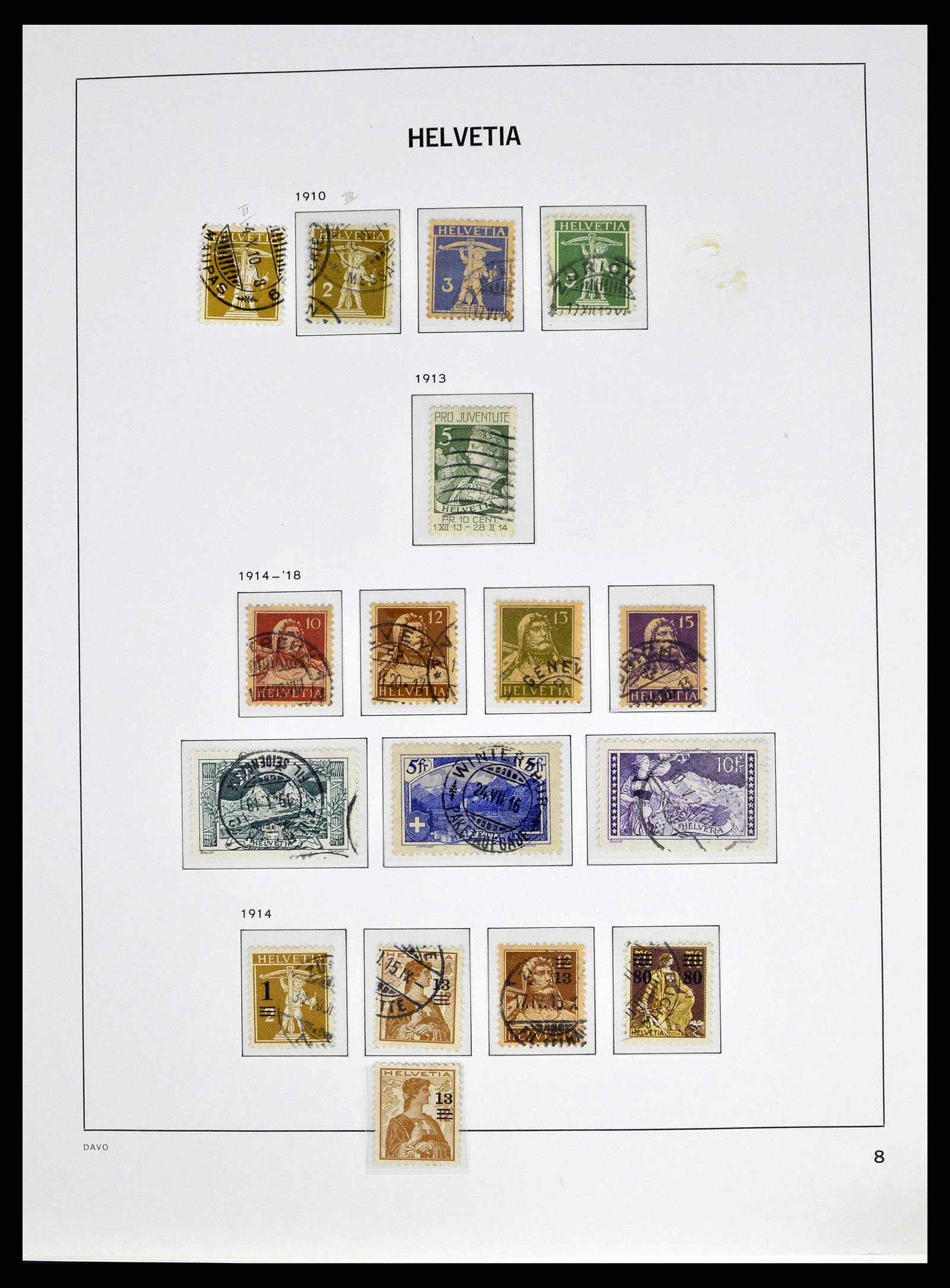 38951 0007 - Stamp collection 38951 Switzerland 1854-1994.