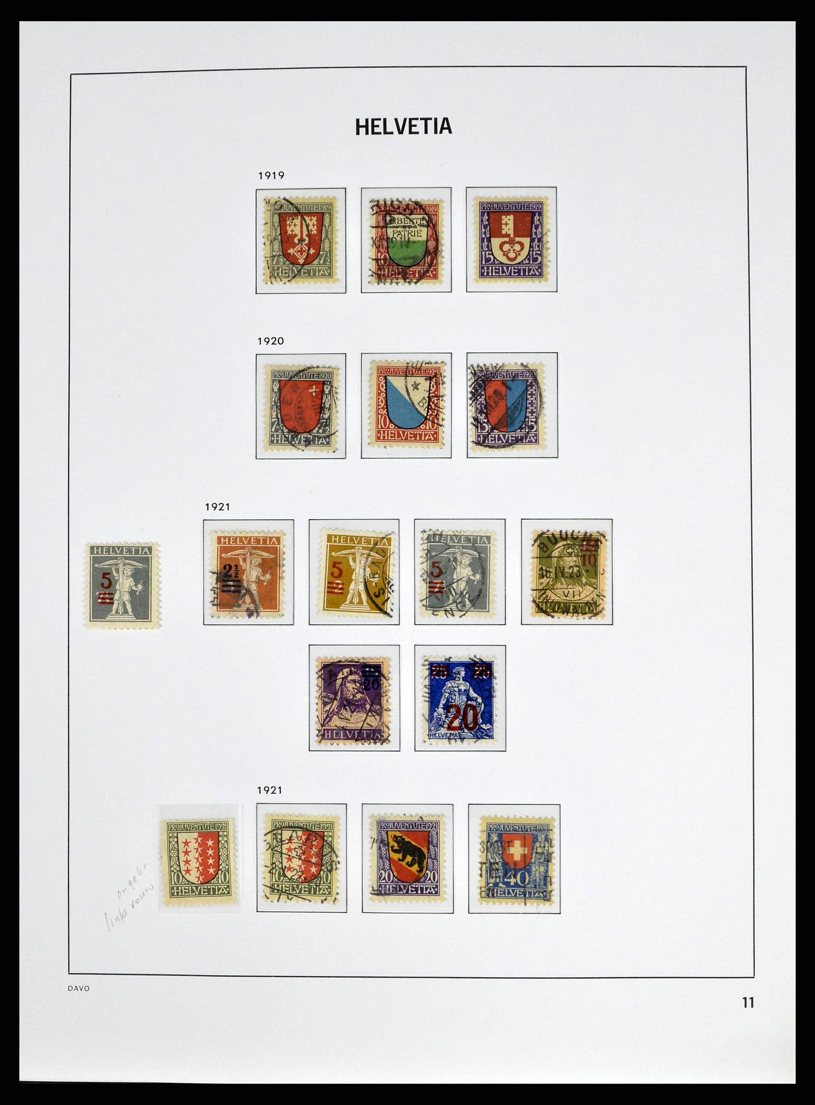 38951 0010 - Stamp collection 38951 Switzerland 1854-1994.