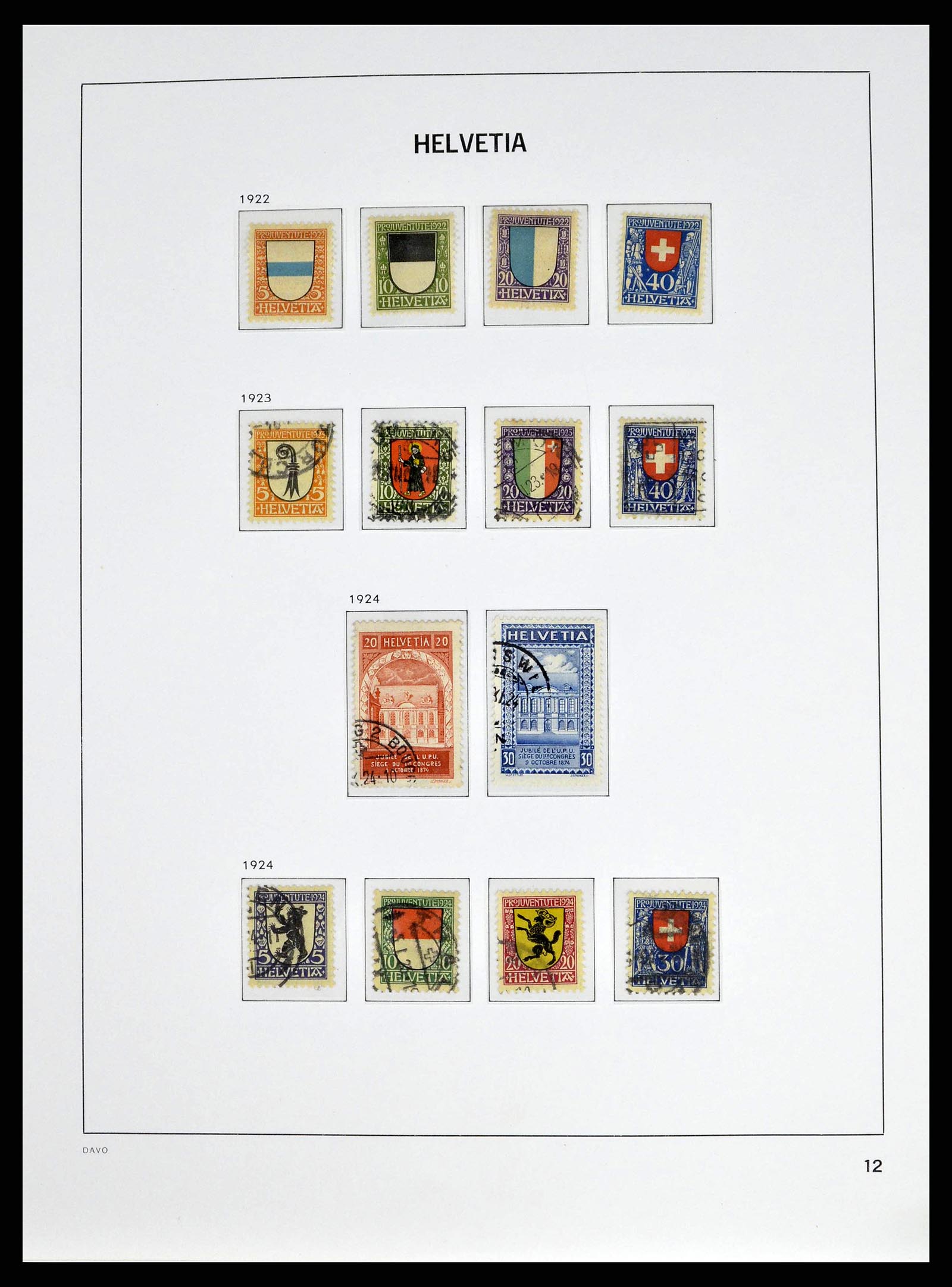 38951 0011 - Stamp collection 38951 Switzerland 1854-1994.