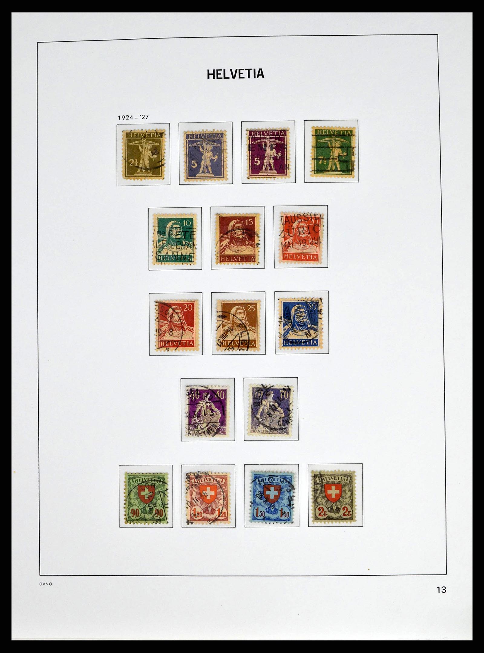 38951 0012 - Stamp collection 38951 Switzerland 1854-1994.