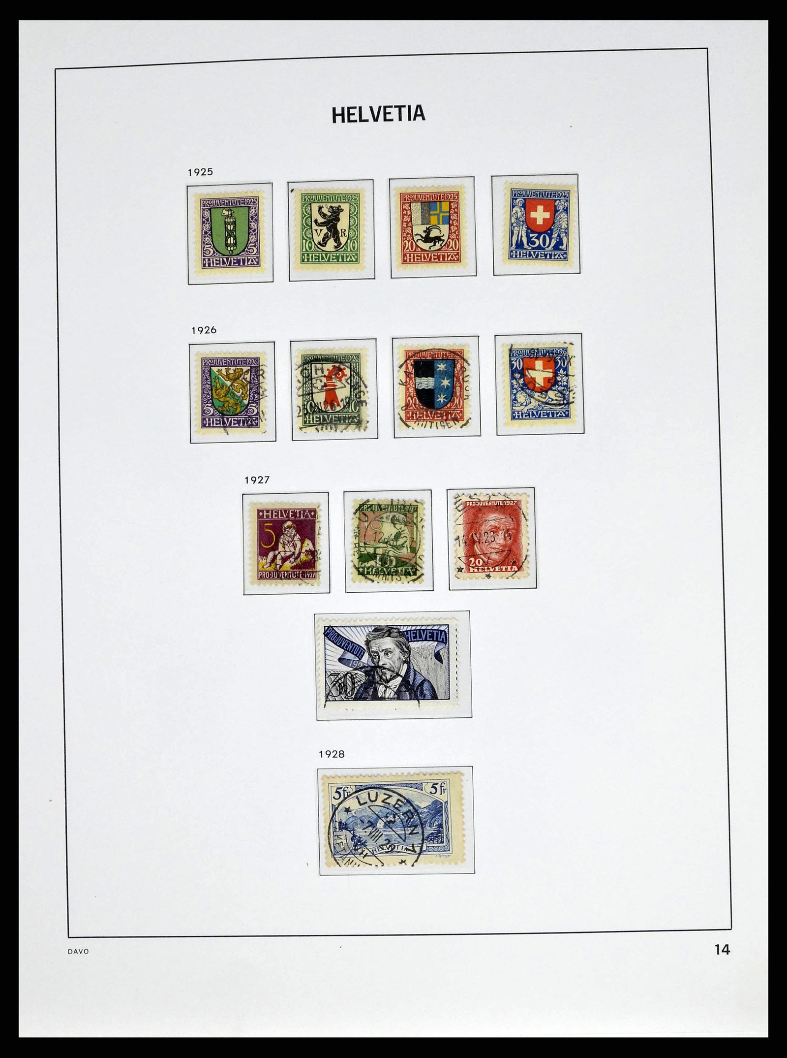 38951 0013 - Stamp collection 38951 Switzerland 1854-1994.