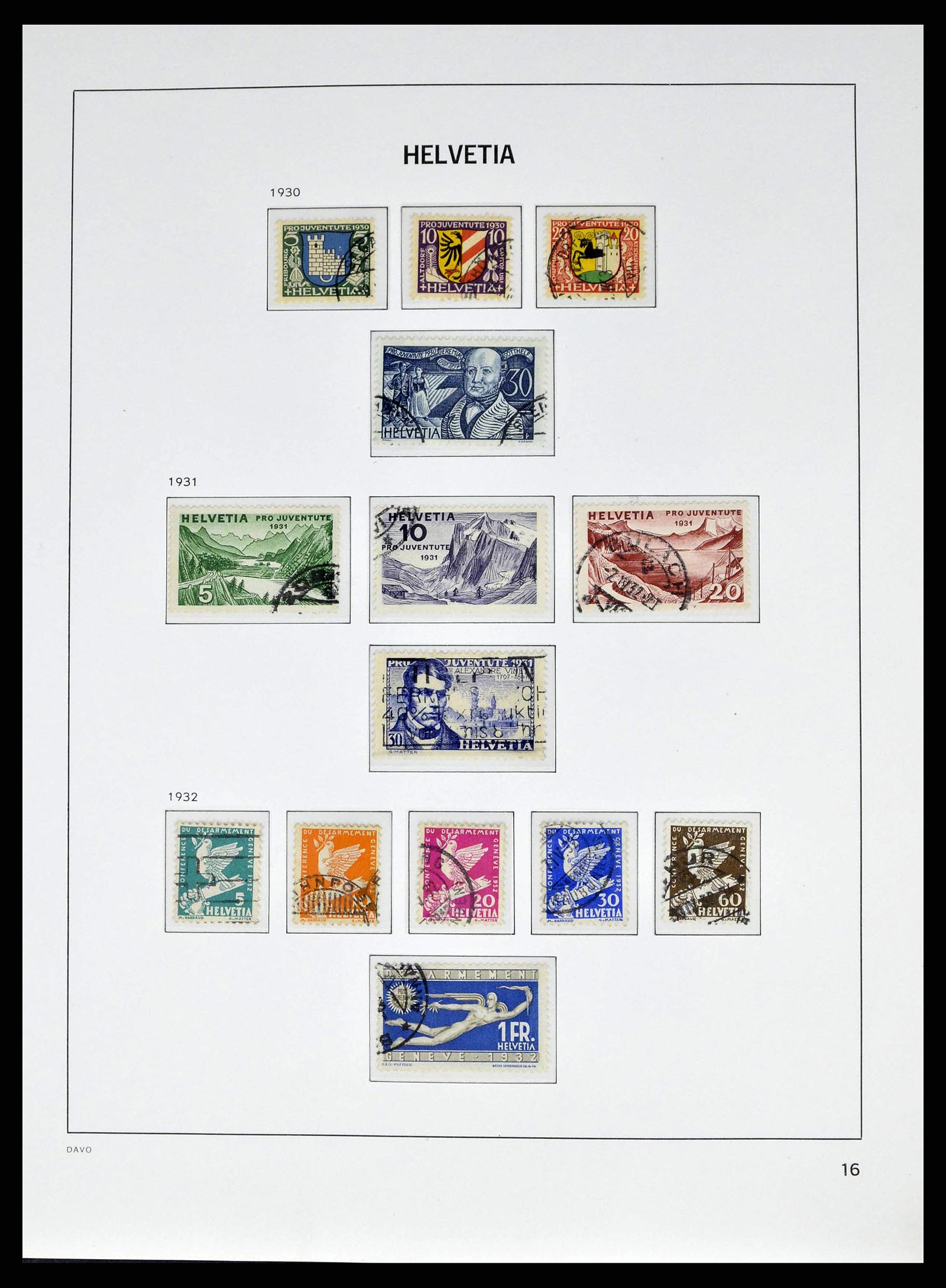 38951 0015 - Stamp collection 38951 Switzerland 1854-1994.