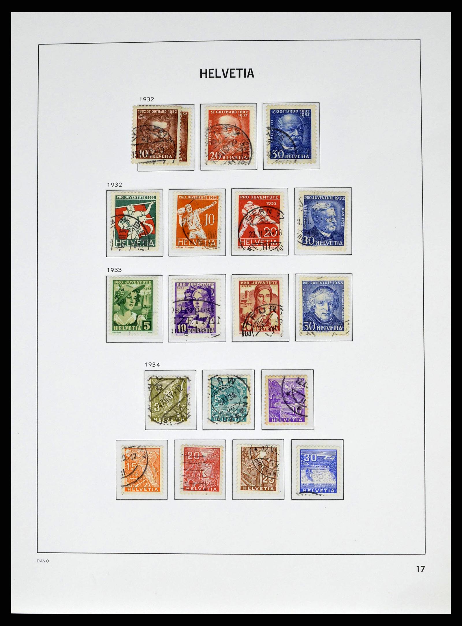 38951 0016 - Stamp collection 38951 Switzerland 1854-1994.