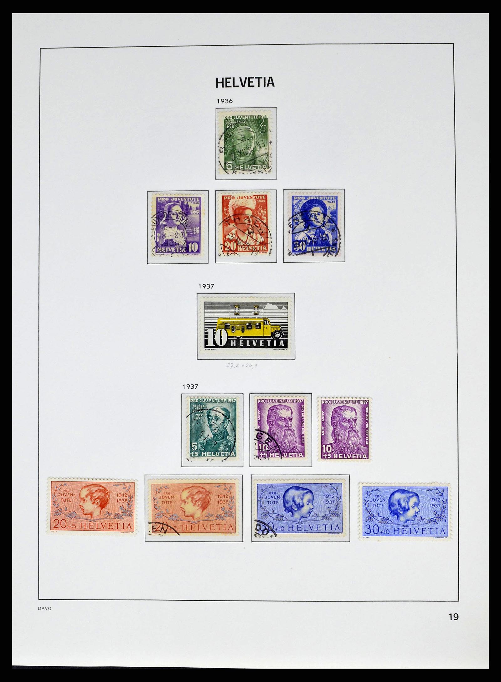 38951 0018 - Stamp collection 38951 Switzerland 1854-1994.