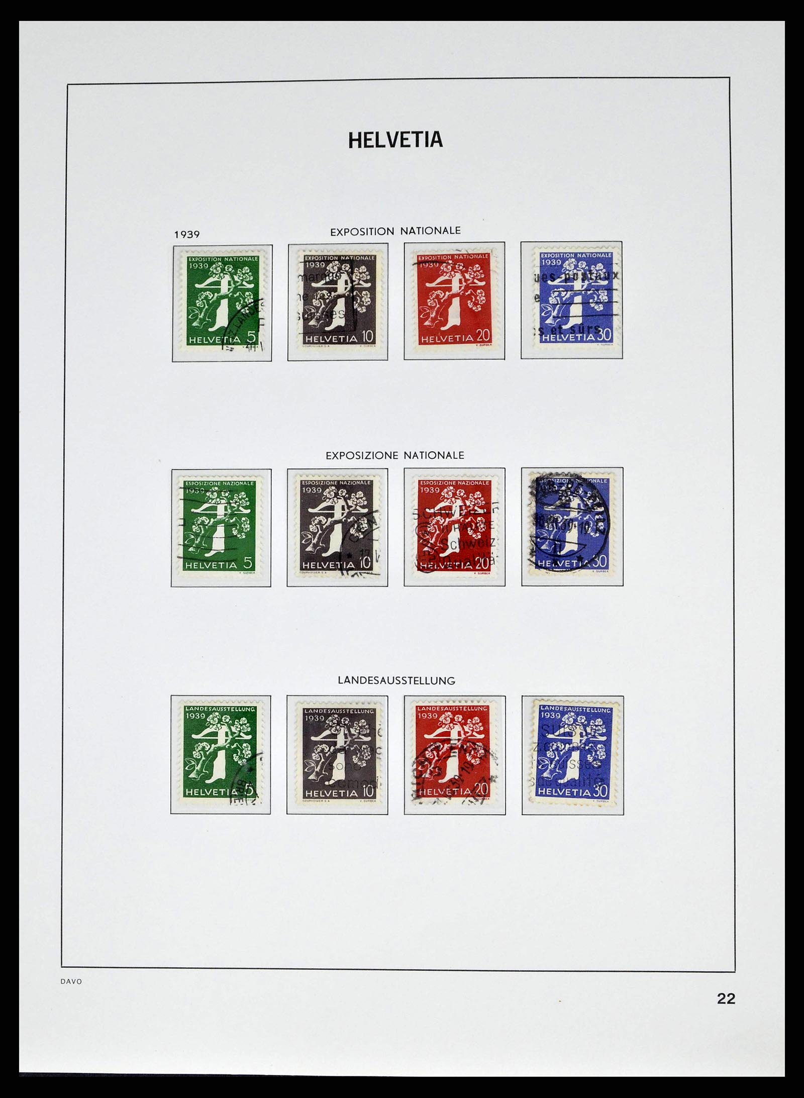 38951 0021 - Stamp collection 38951 Switzerland 1854-1994.