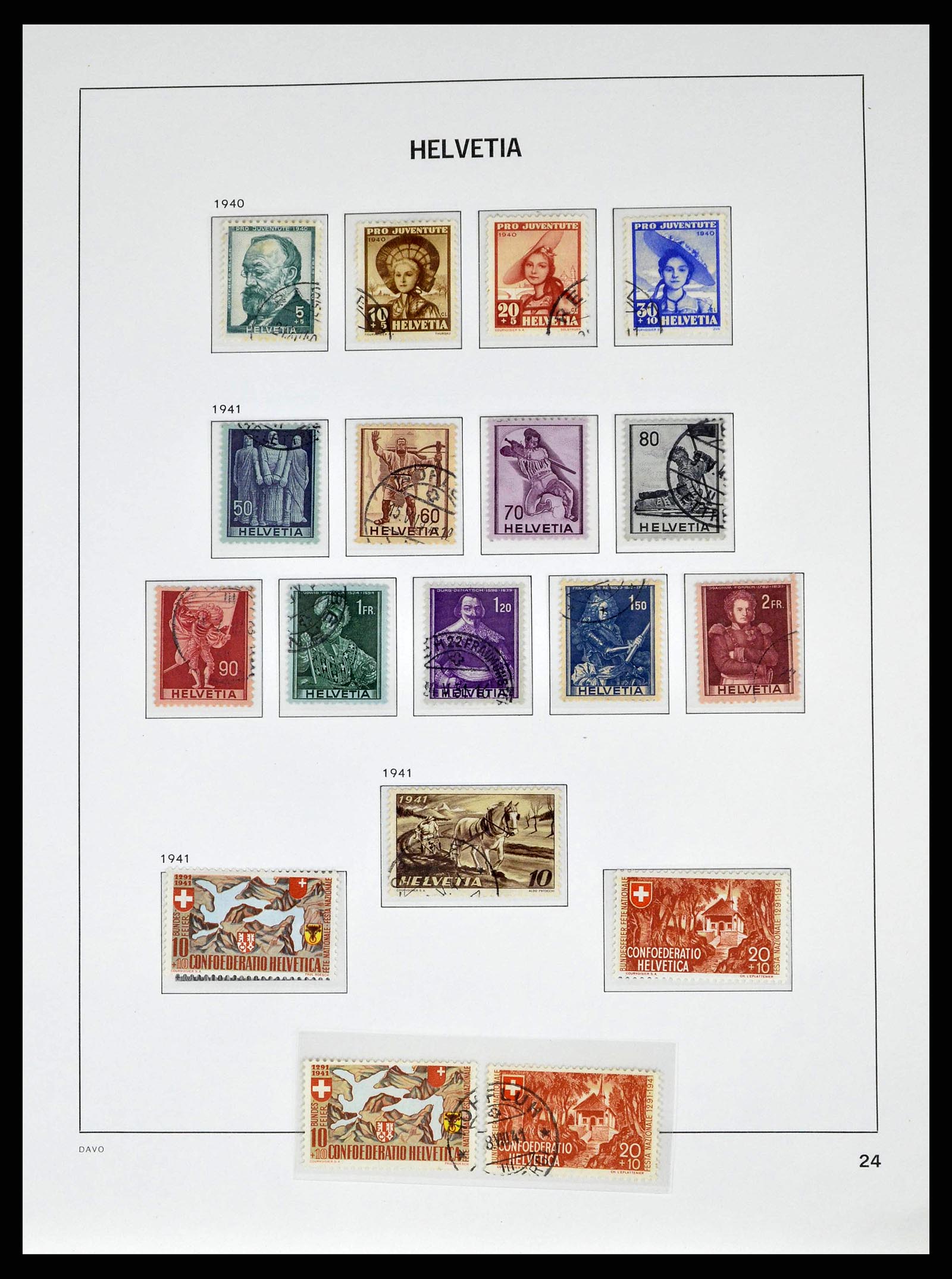 38951 0023 - Stamp collection 38951 Switzerland 1854-1994.