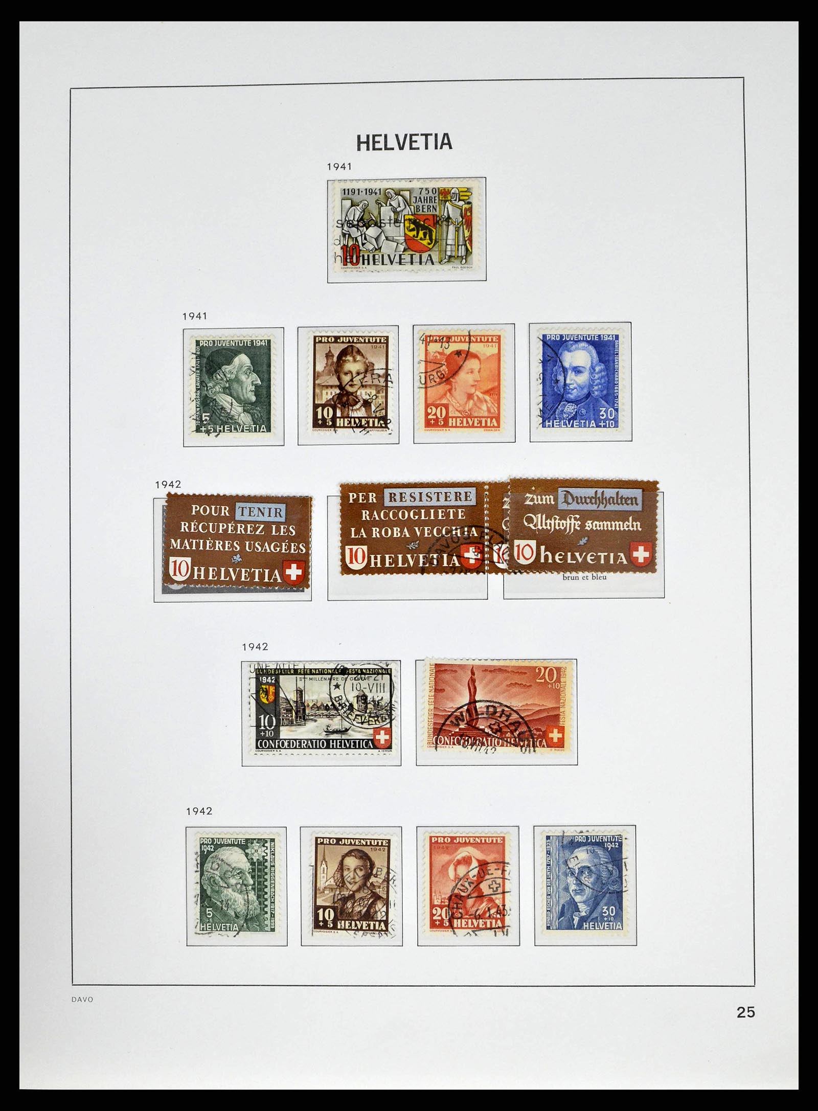 38951 0024 - Stamp collection 38951 Switzerland 1854-1994.