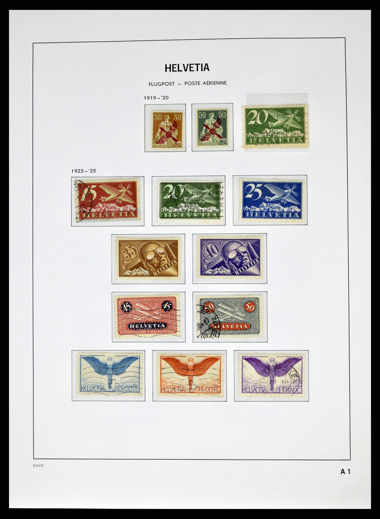 38951 0027 - Stamp collection 38951 Switzerland 1854-1994.
