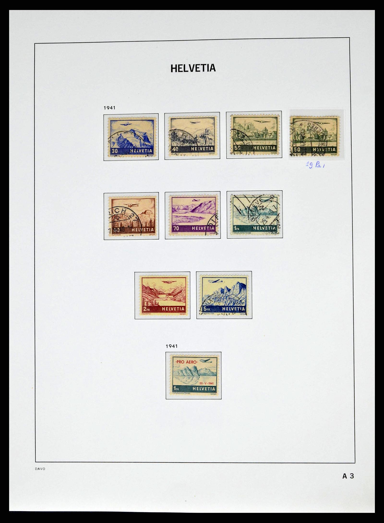 38951 0029 - Stamp collection 38951 Switzerland 1854-1994.