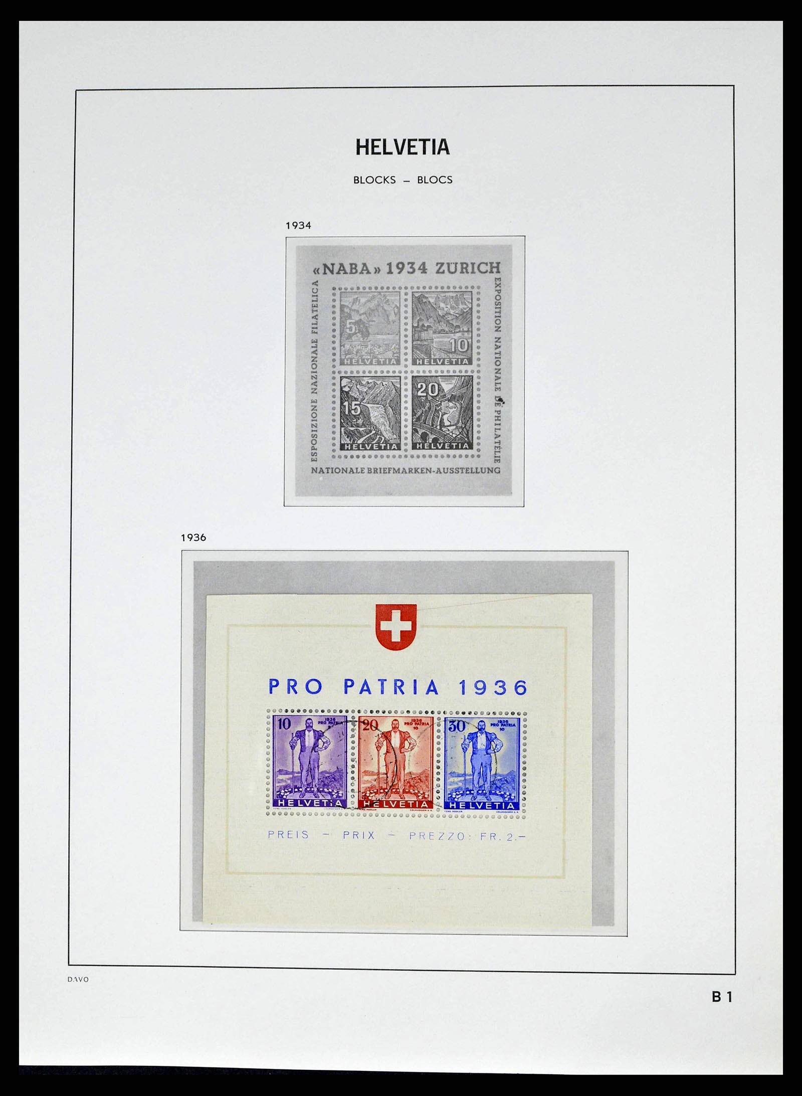 38951 0031 - Stamp collection 38951 Switzerland 1854-1994.