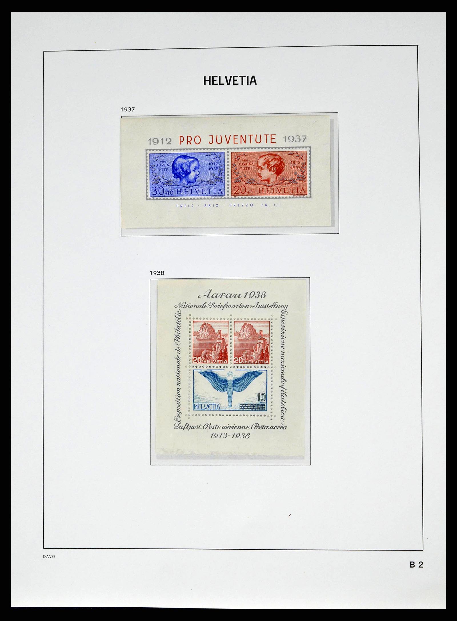 38951 0032 - Stamp collection 38951 Switzerland 1854-1994.