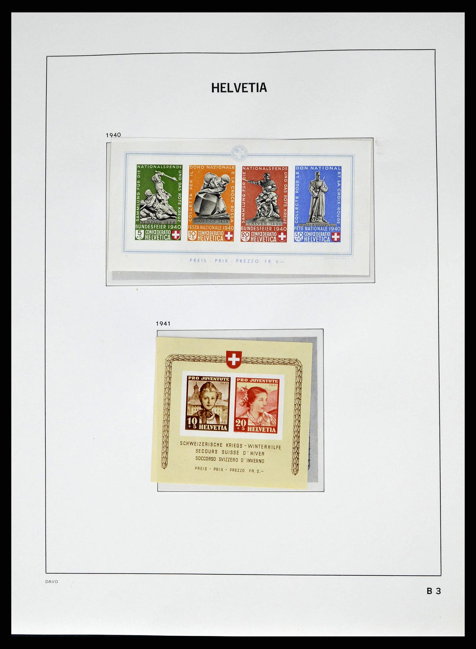 38951 0033 - Stamp collection 38951 Switzerland 1854-1994.