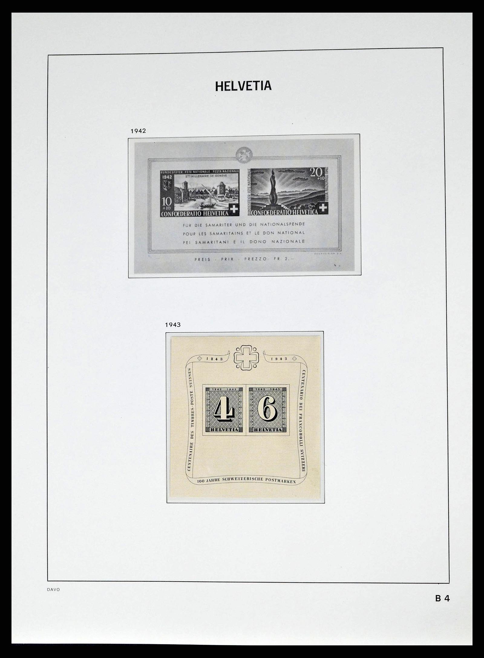 38951 0034 - Stamp collection 38951 Switzerland 1854-1994.