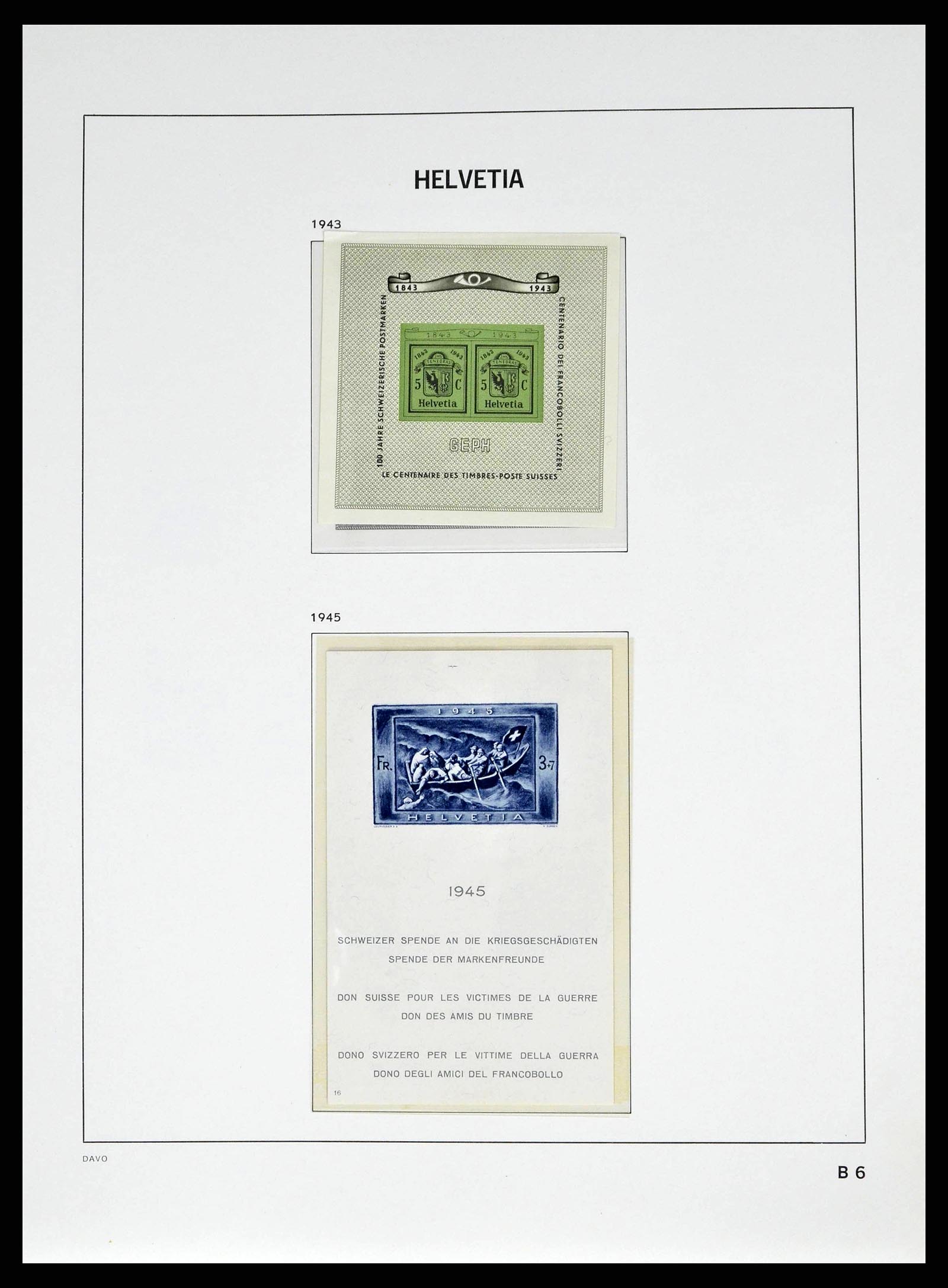 38951 0036 - Stamp collection 38951 Switzerland 1854-1994.