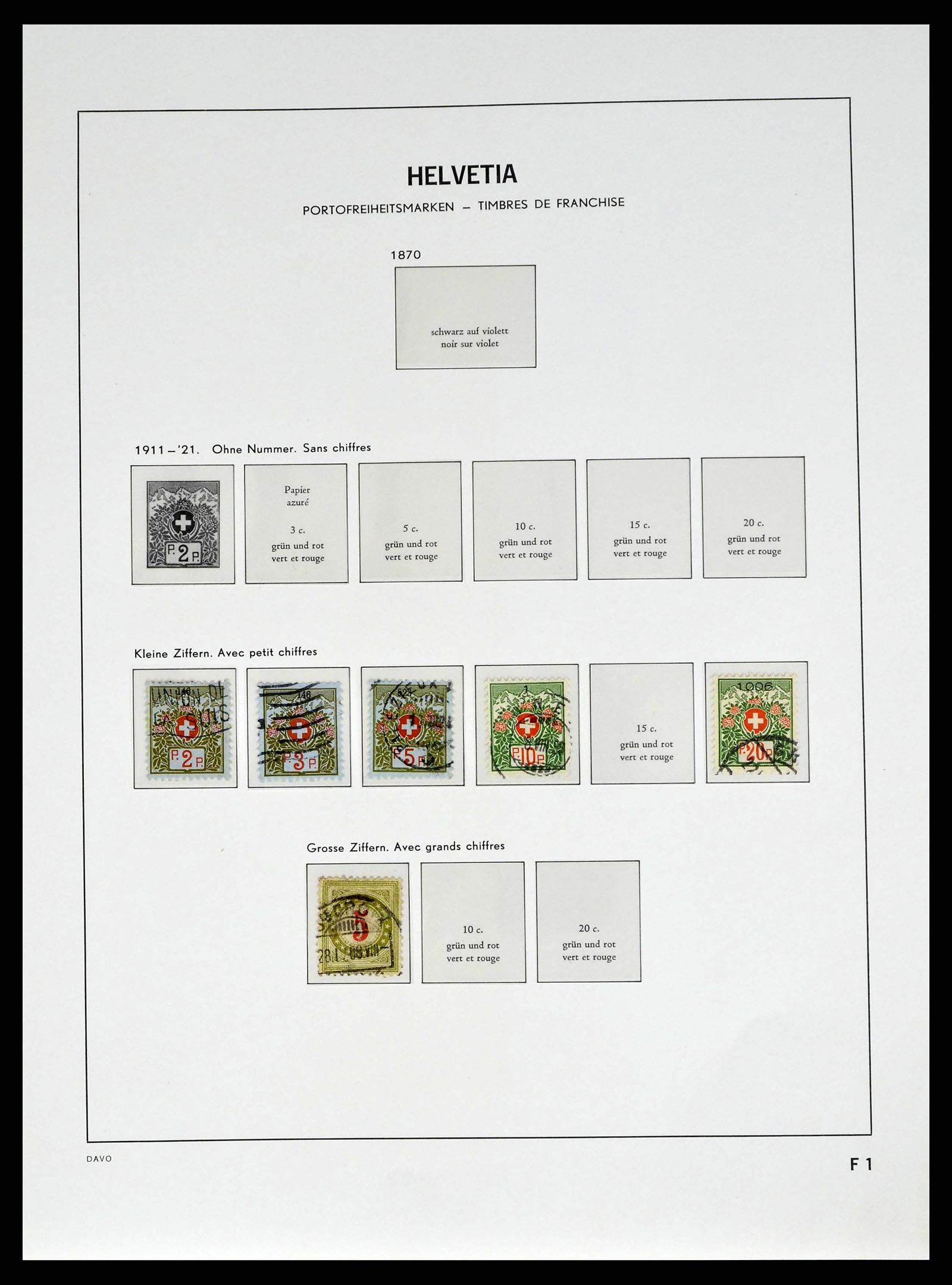 38951 0037 - Stamp collection 38951 Switzerland 1854-1994.