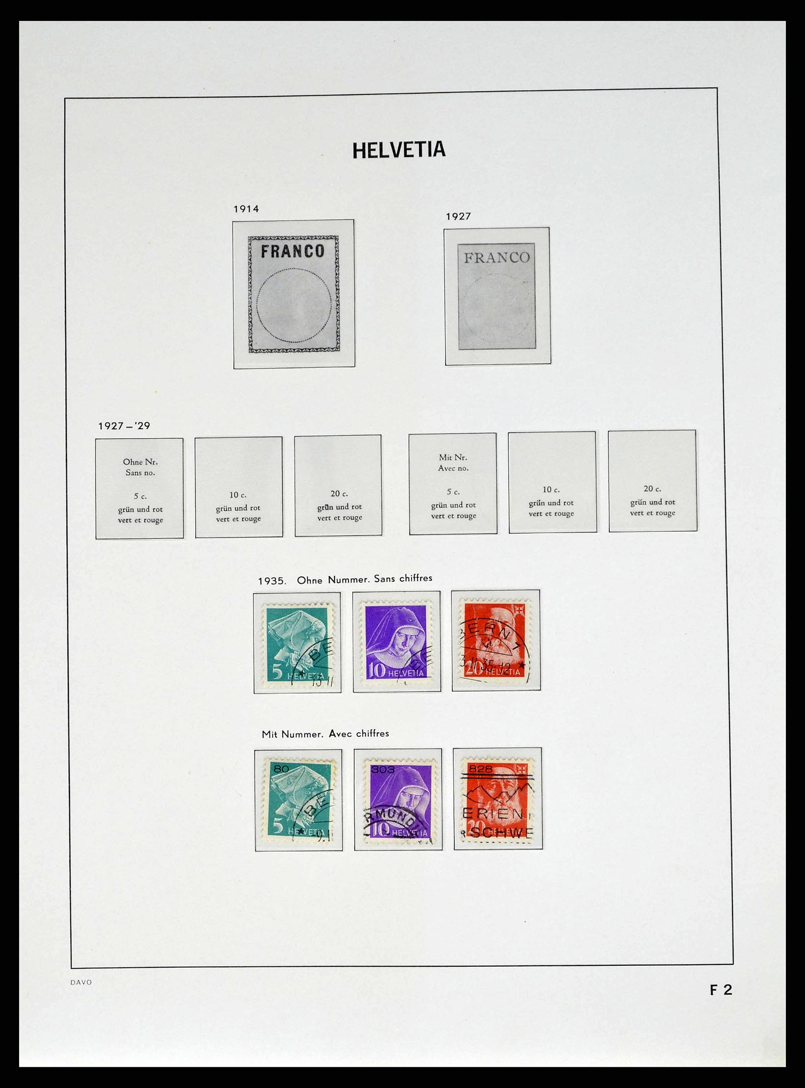 38951 0038 - Stamp collection 38951 Switzerland 1854-1994.