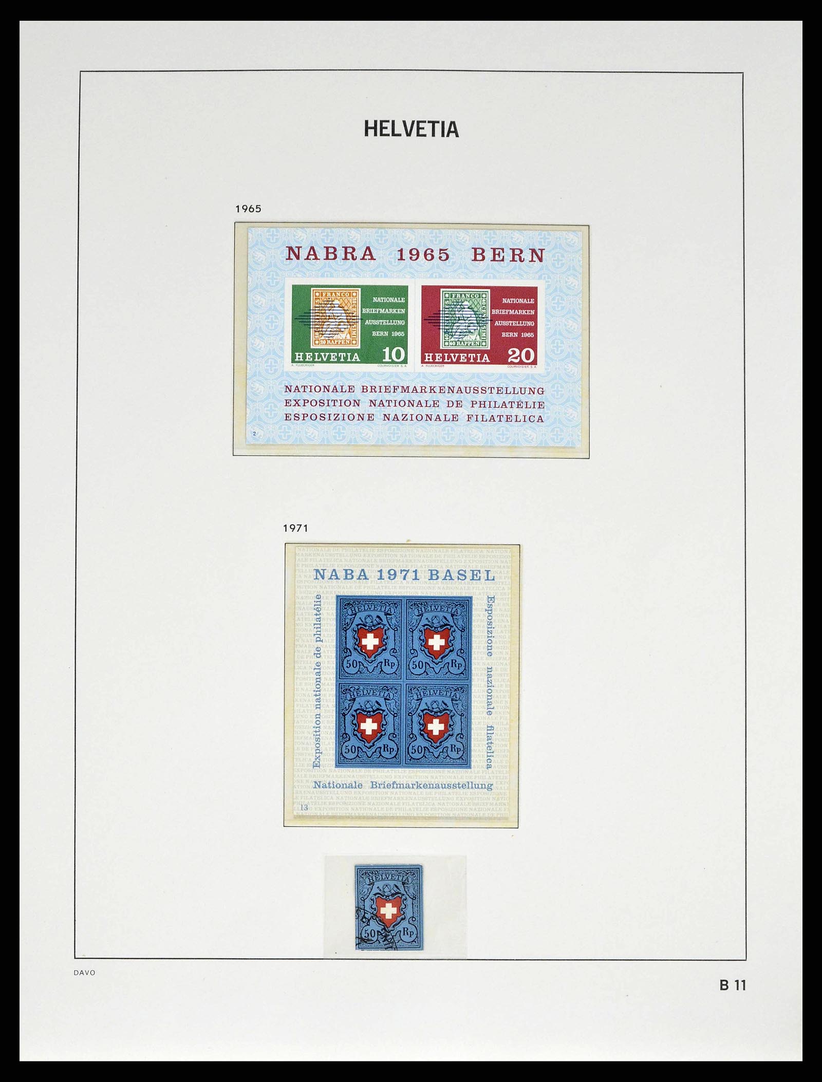 38951 0149 - Stamp collection 38951 Switzerland 1854-1994.
