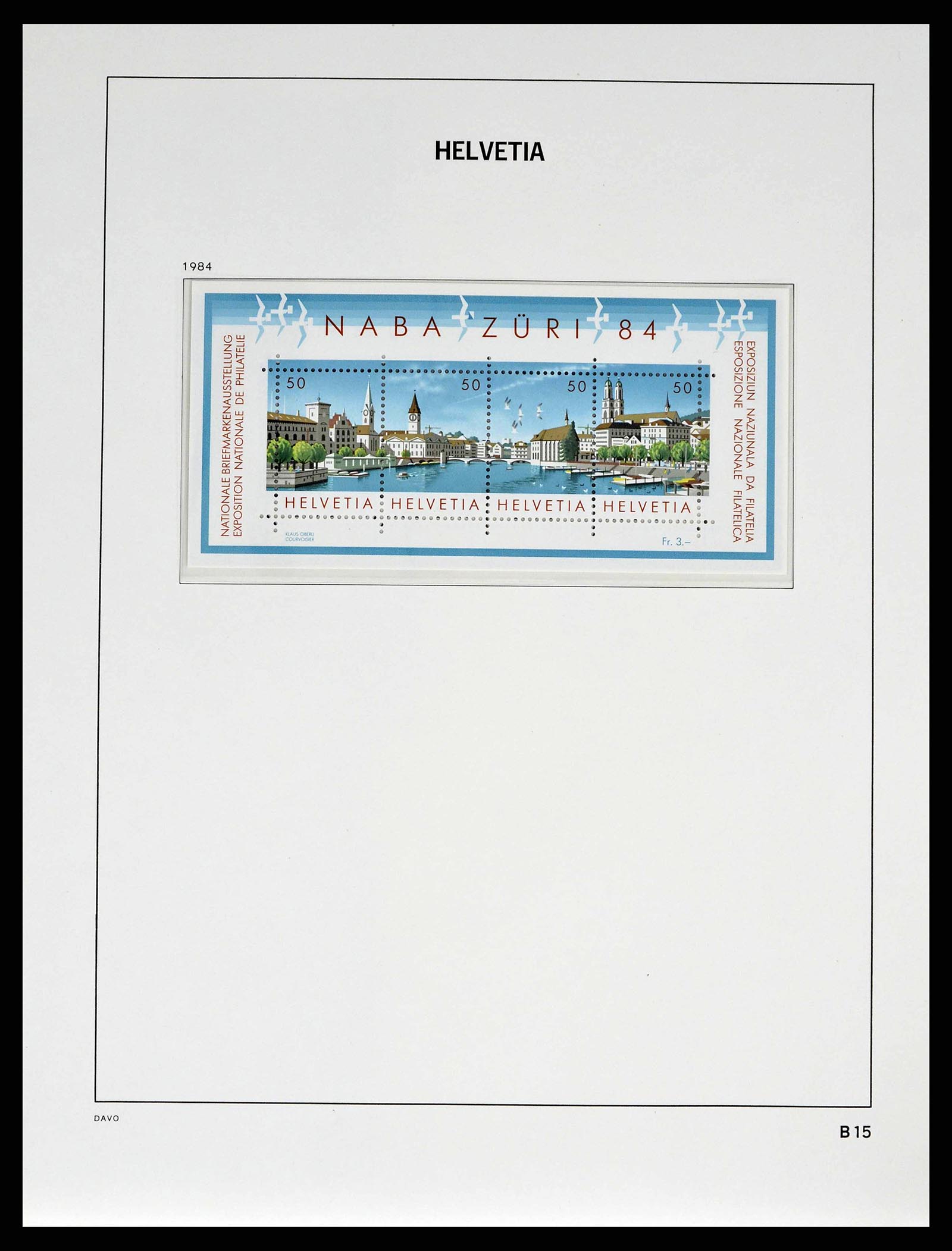38951 0153 - Stamp collection 38951 Switzerland 1854-1994.
