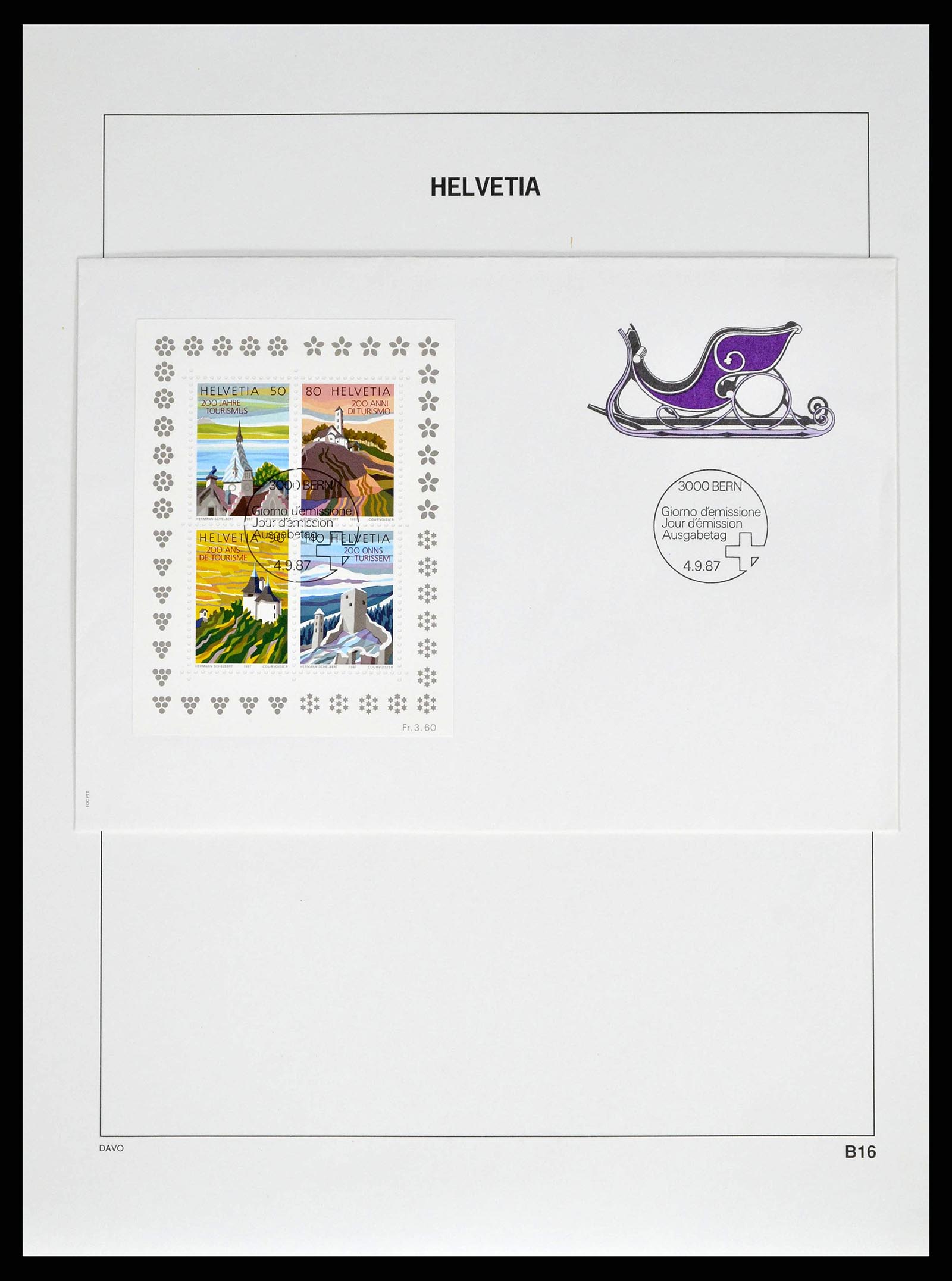 38951 0155 - Stamp collection 38951 Switzerland 1854-1994.