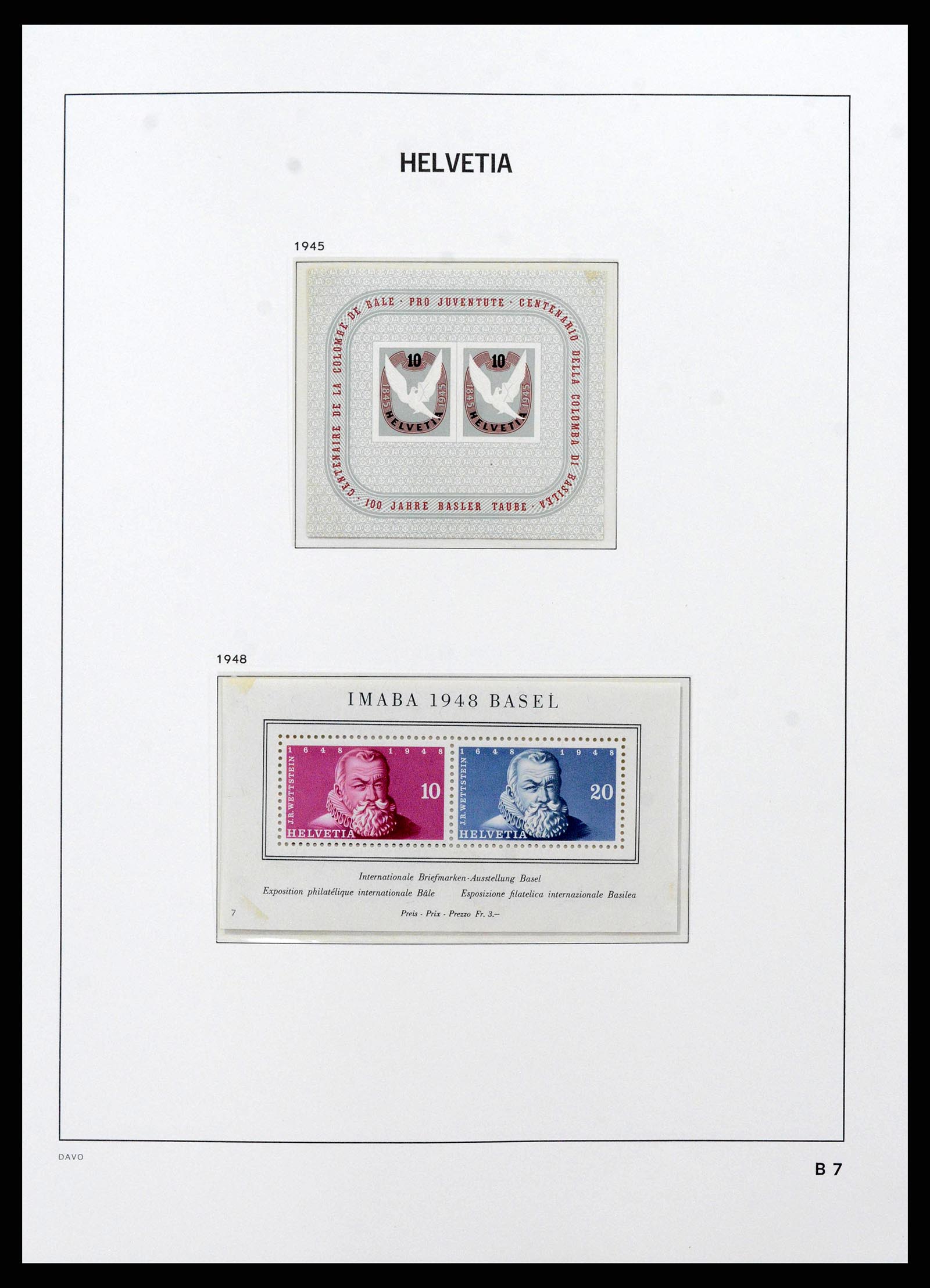 38952 0033 - Postzegelverzameling 38952 Zwitserland 1945-1989.