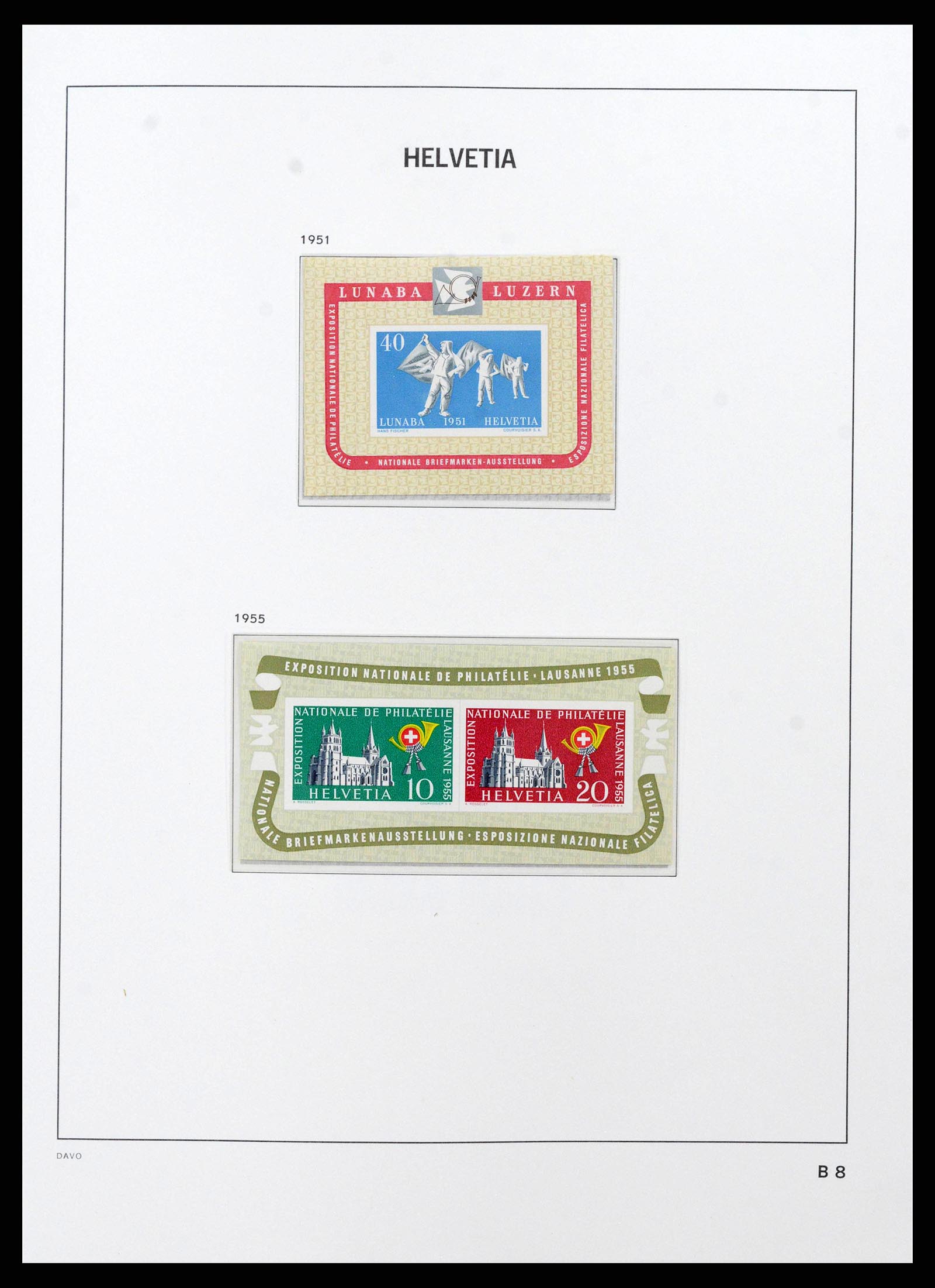 38952 0034 - Stamp collection 38952 Switzerland 1945-1989.