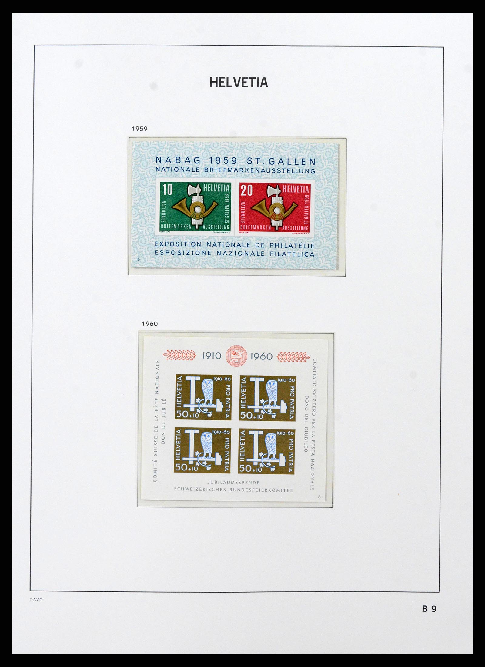 38952 0035 - Postzegelverzameling 38952 Zwitserland 1945-1989.
