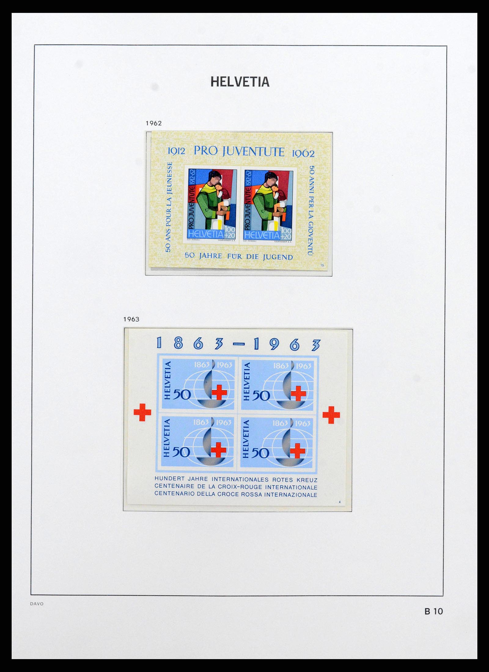 38952 0036 - Stamp collection 38952 Switzerland 1945-1989.