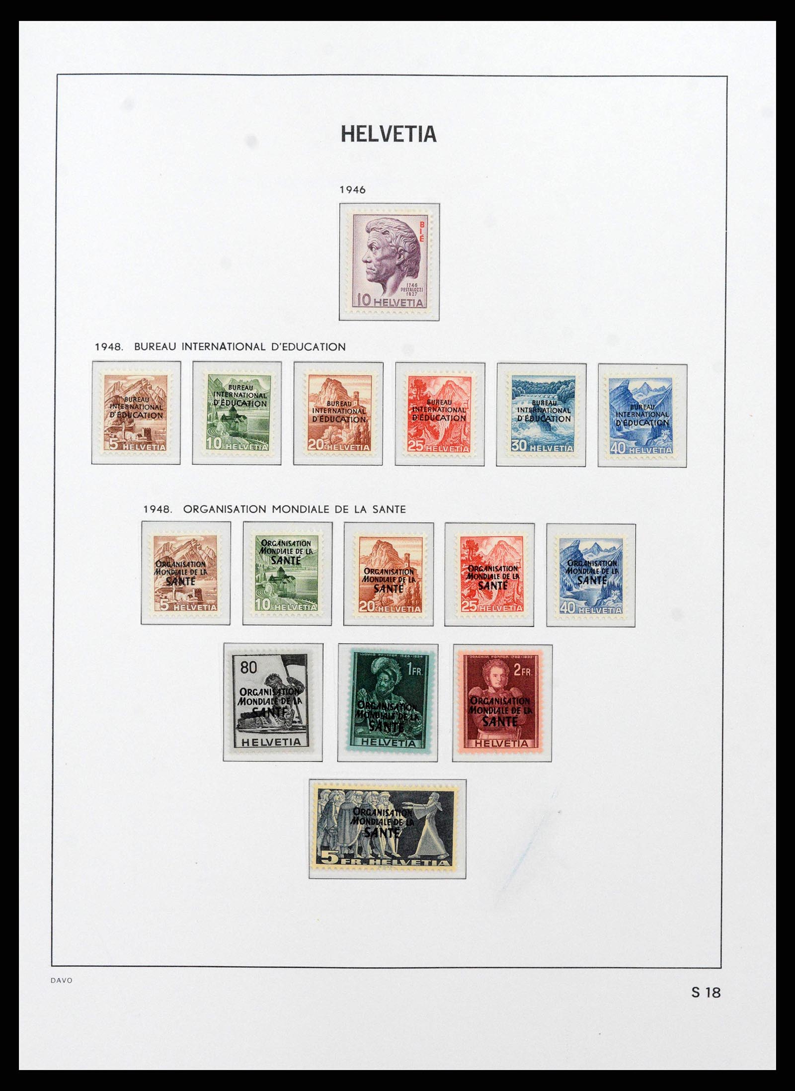 38952 0037 - Postzegelverzameling 38952 Zwitserland 1945-1989.