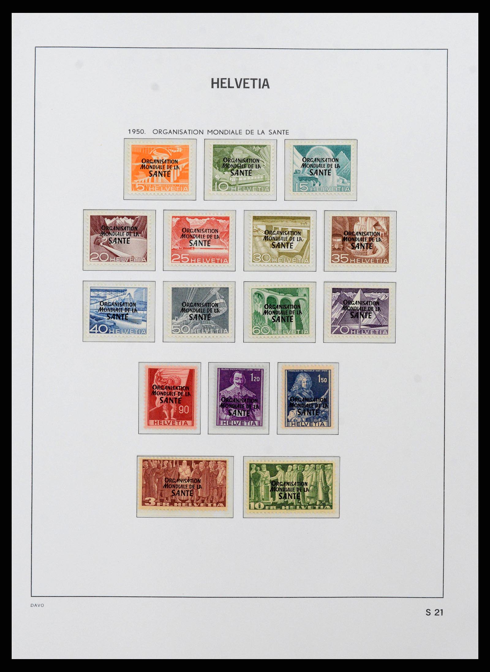 38952 0039 - Postzegelverzameling 38952 Zwitserland 1945-1989.