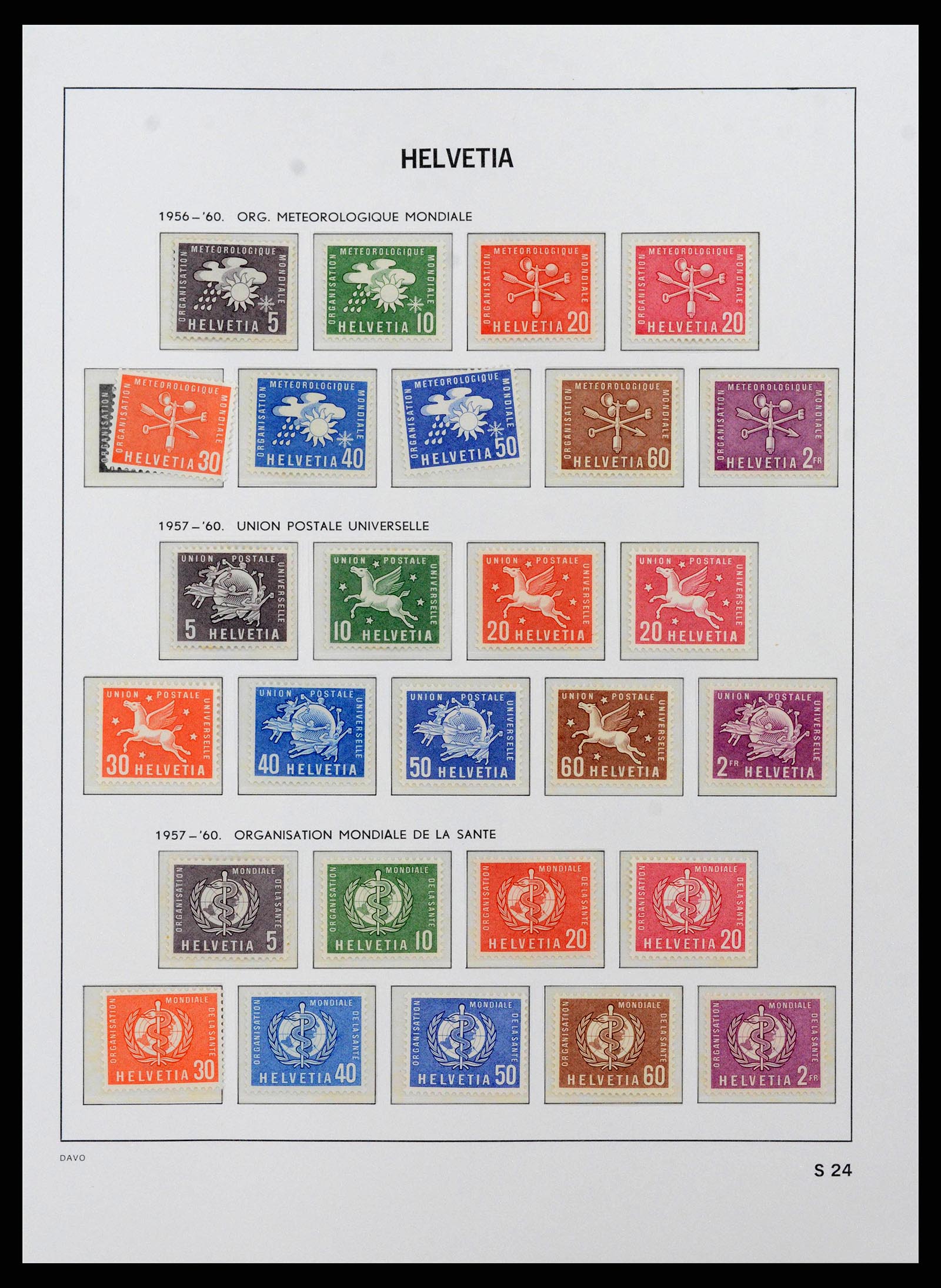 38952 0042 - Postzegelverzameling 38952 Zwitserland 1945-1989.