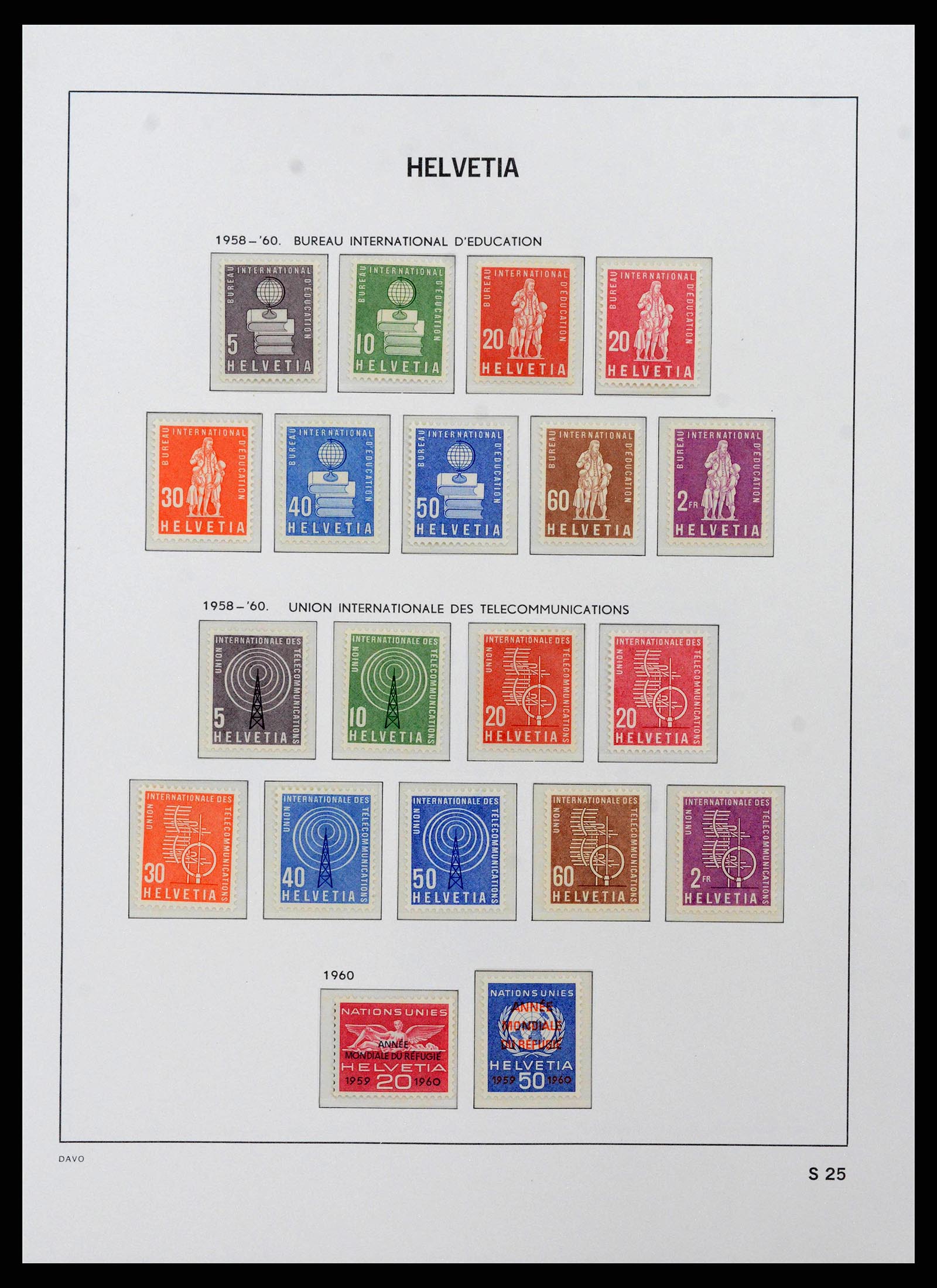 38952 0043 - Postzegelverzameling 38952 Zwitserland 1945-1989.
