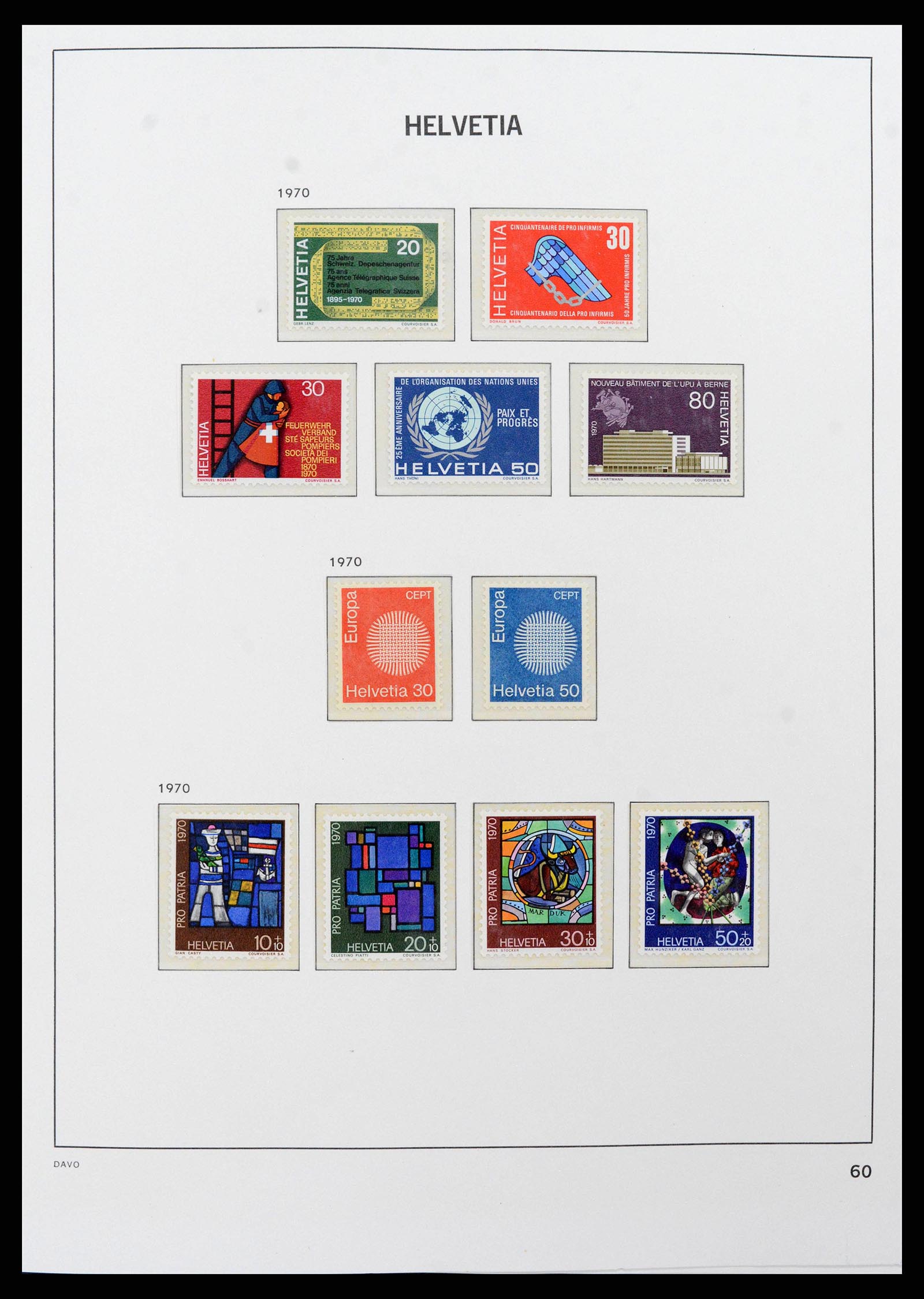 38952 0048 - Postzegelverzameling 38952 Zwitserland 1945-1989.