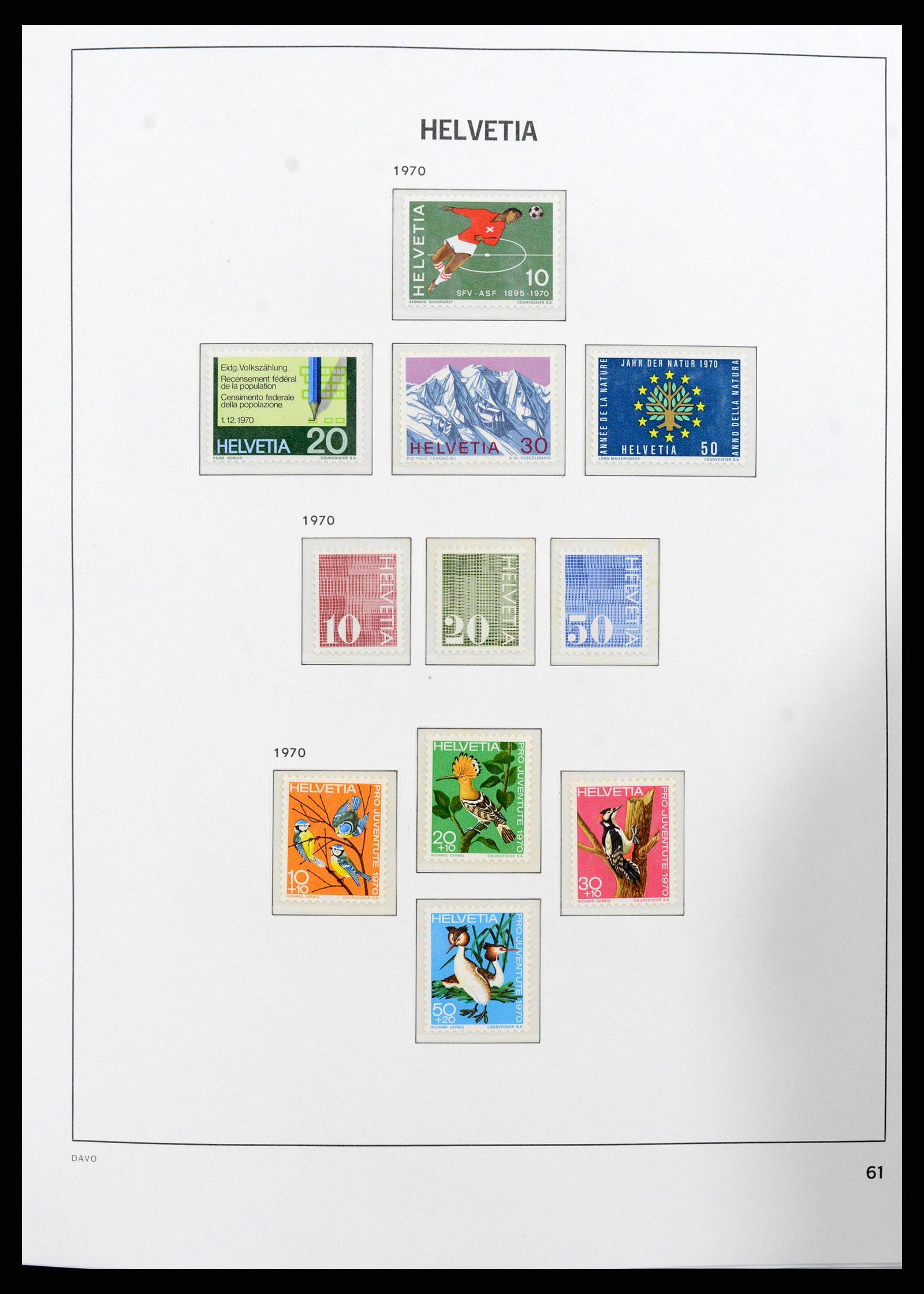 38952 0049 - Postzegelverzameling 38952 Zwitserland 1945-1989.