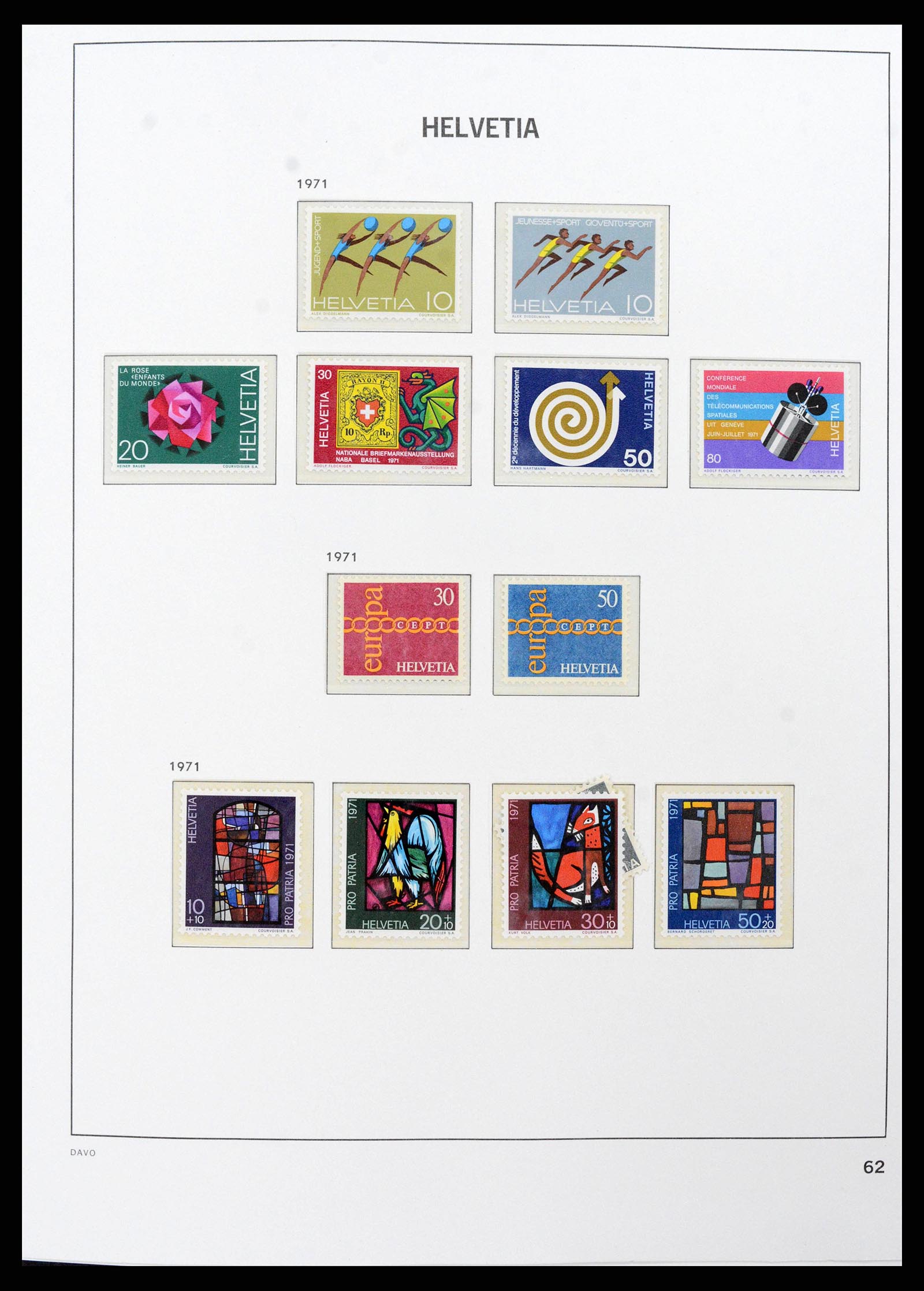 38952 0050 - Stamp collection 38952 Switzerland 1945-1989.