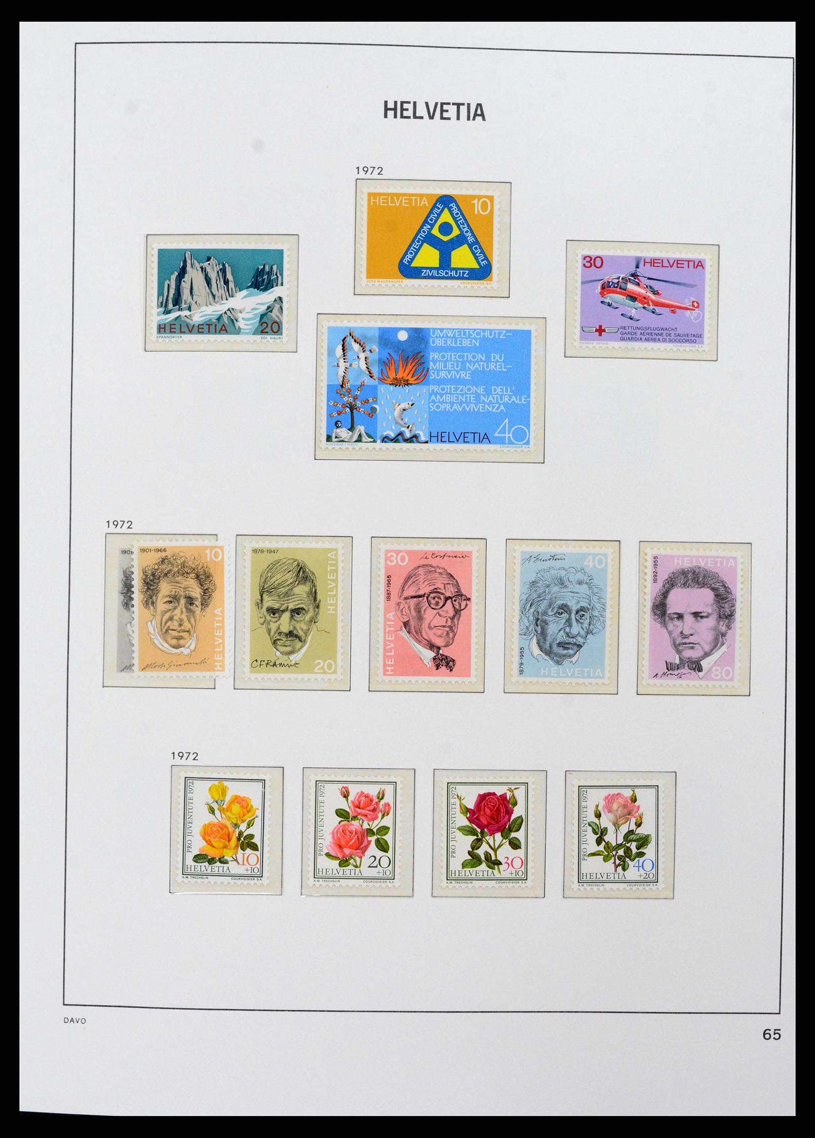 38952 0053 - Stamp collection 38952 Switzerland 1945-1989.